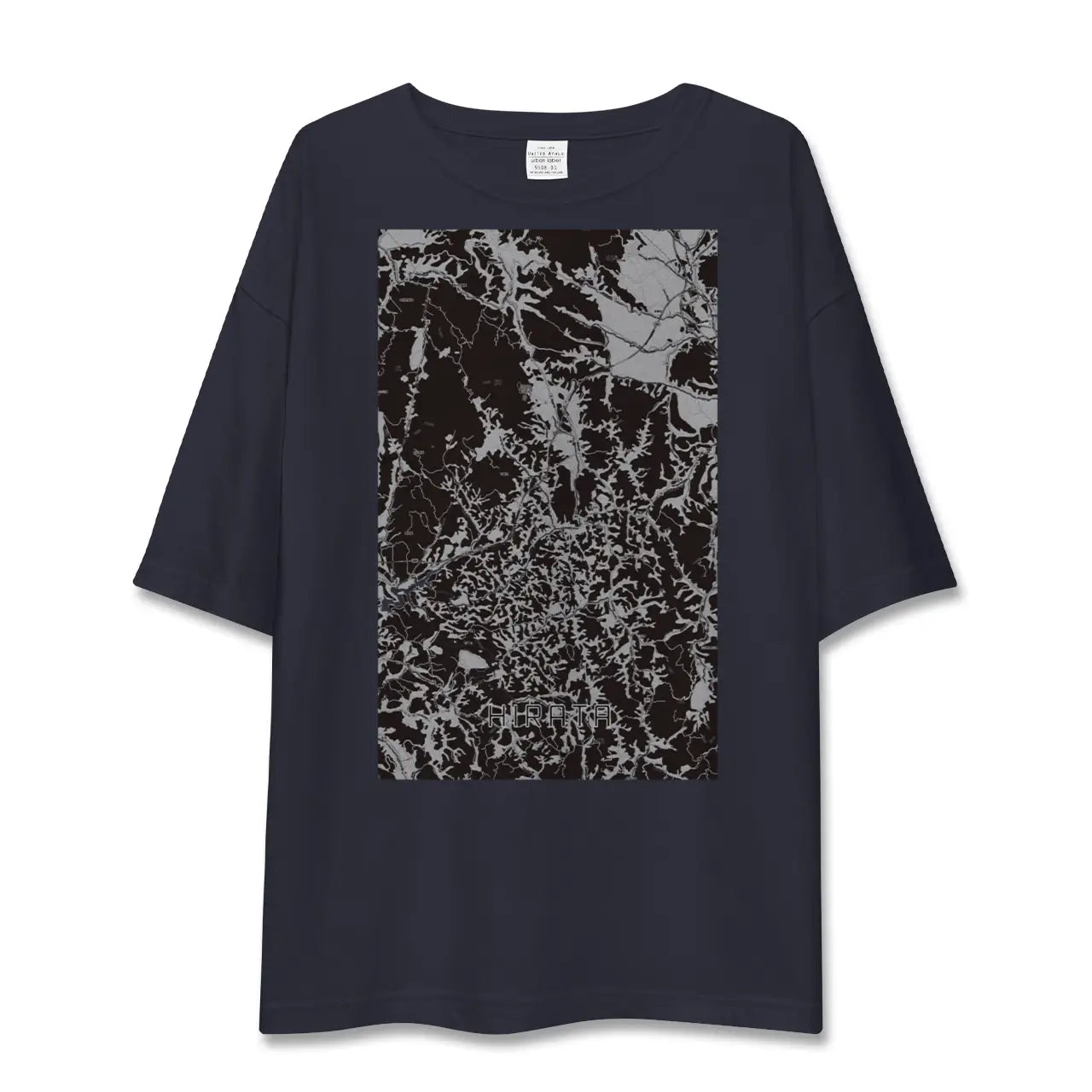 【平田(福島県)】地図柄ビッグシルエットTシャツ