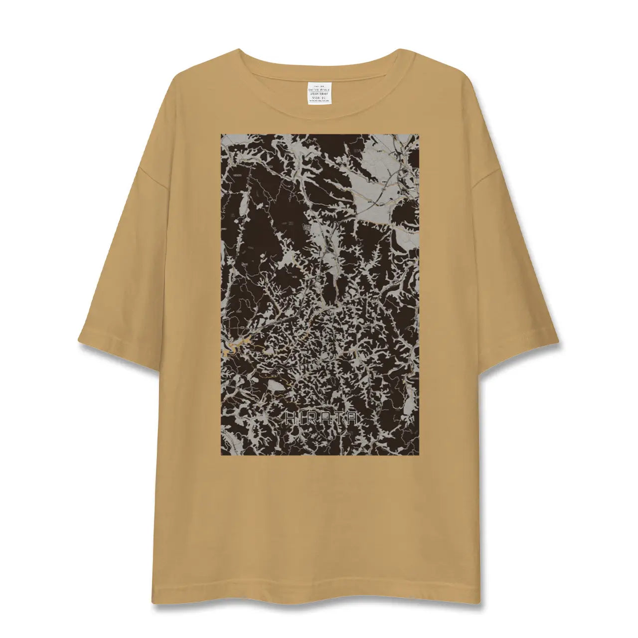 【平田(福島県)】地図柄ビッグシルエットTシャツ