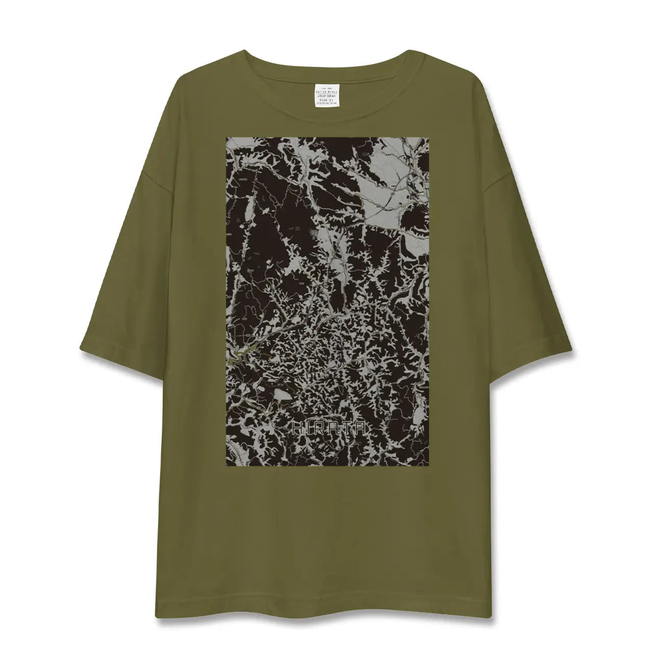 【平田(福島県)】地図柄ビッグシルエットTシャツ