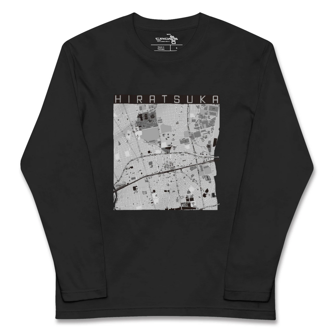 【平塚(神奈川県)】地図柄ロングスリーブTシャツ