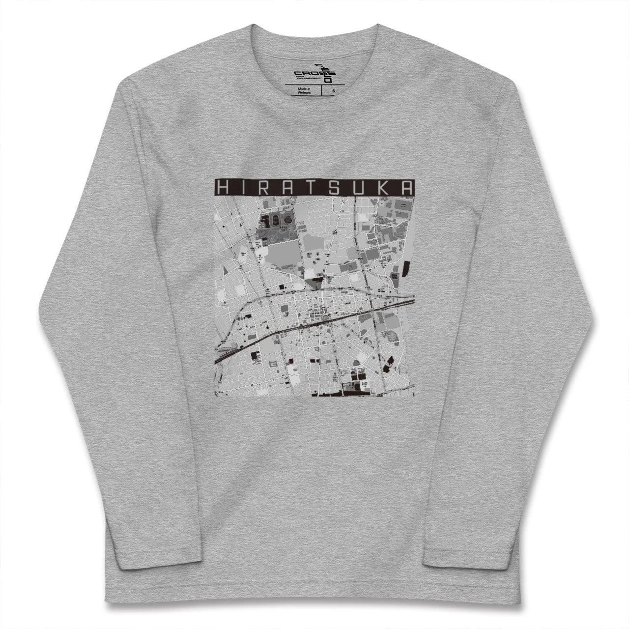 【平塚(神奈川県)】地図柄ロングスリーブTシャツ