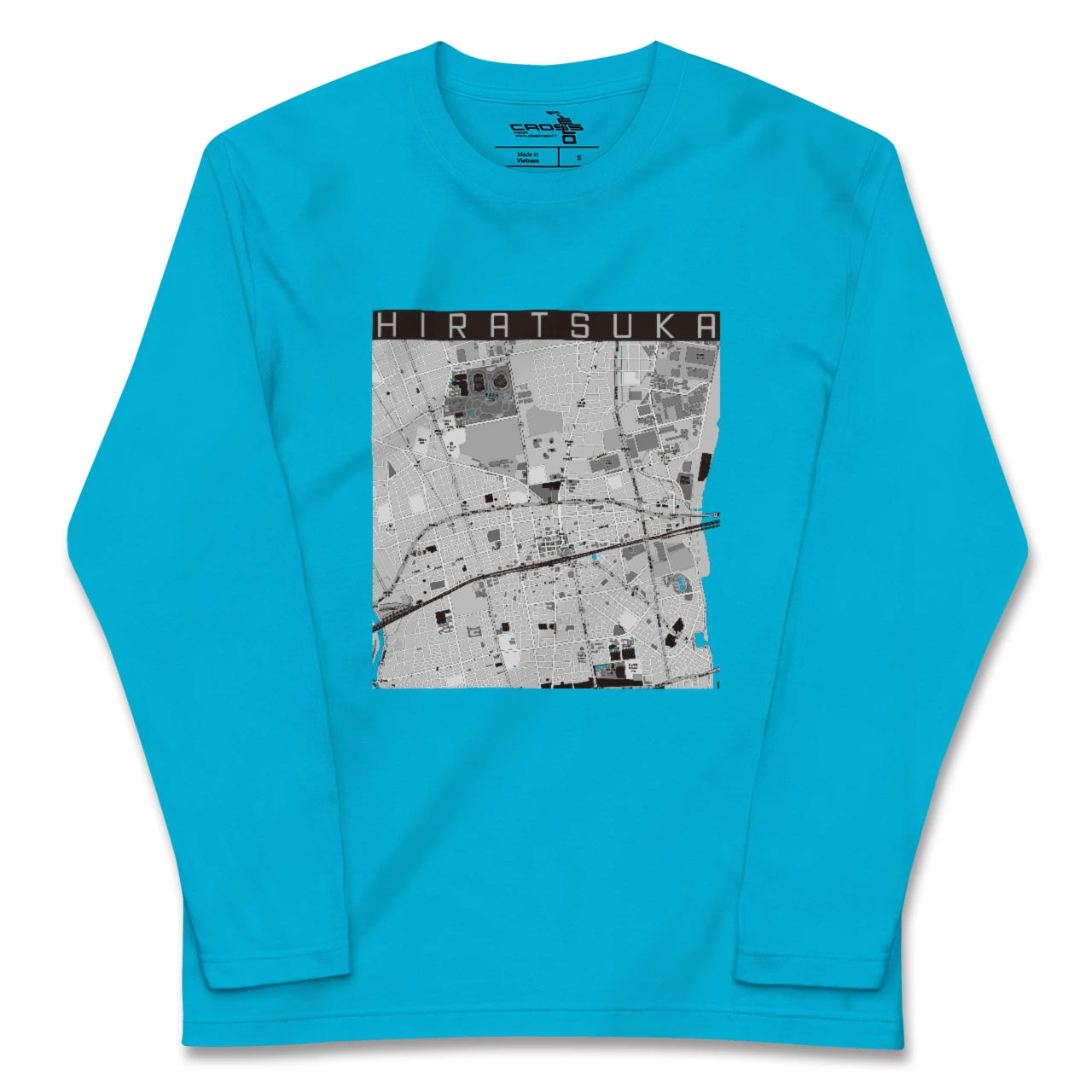 【平塚(神奈川県)】地図柄ロングスリーブTシャツ
