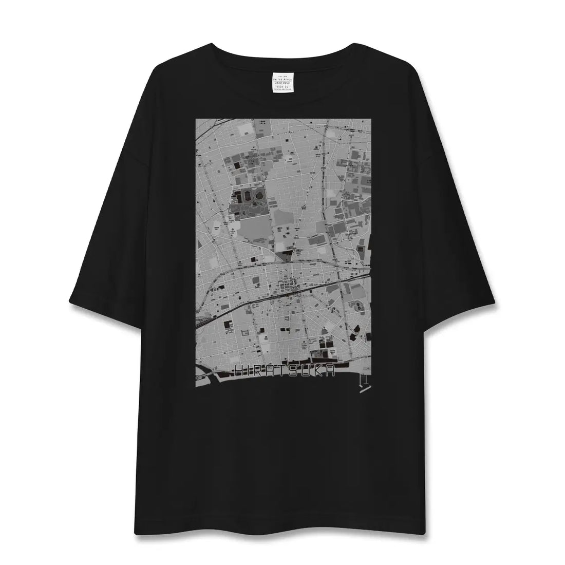 【平塚(神奈川県)】地図柄ビッグシルエットTシャツ