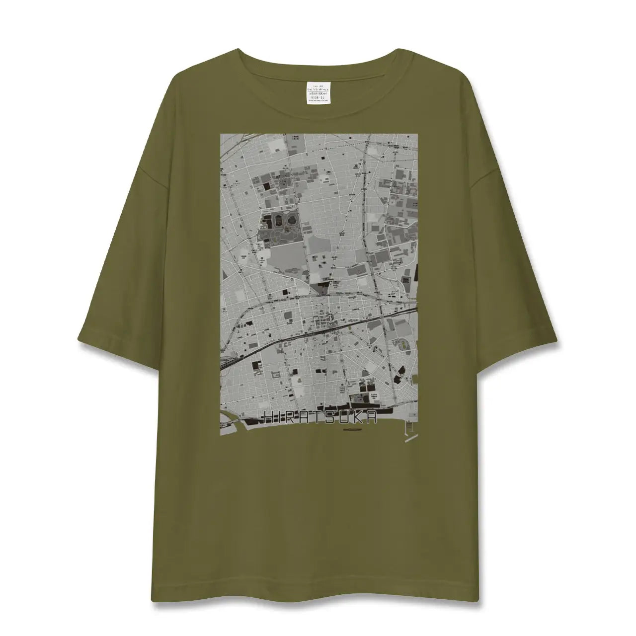 【平塚(神奈川県)】地図柄ビッグシルエットTシャツ