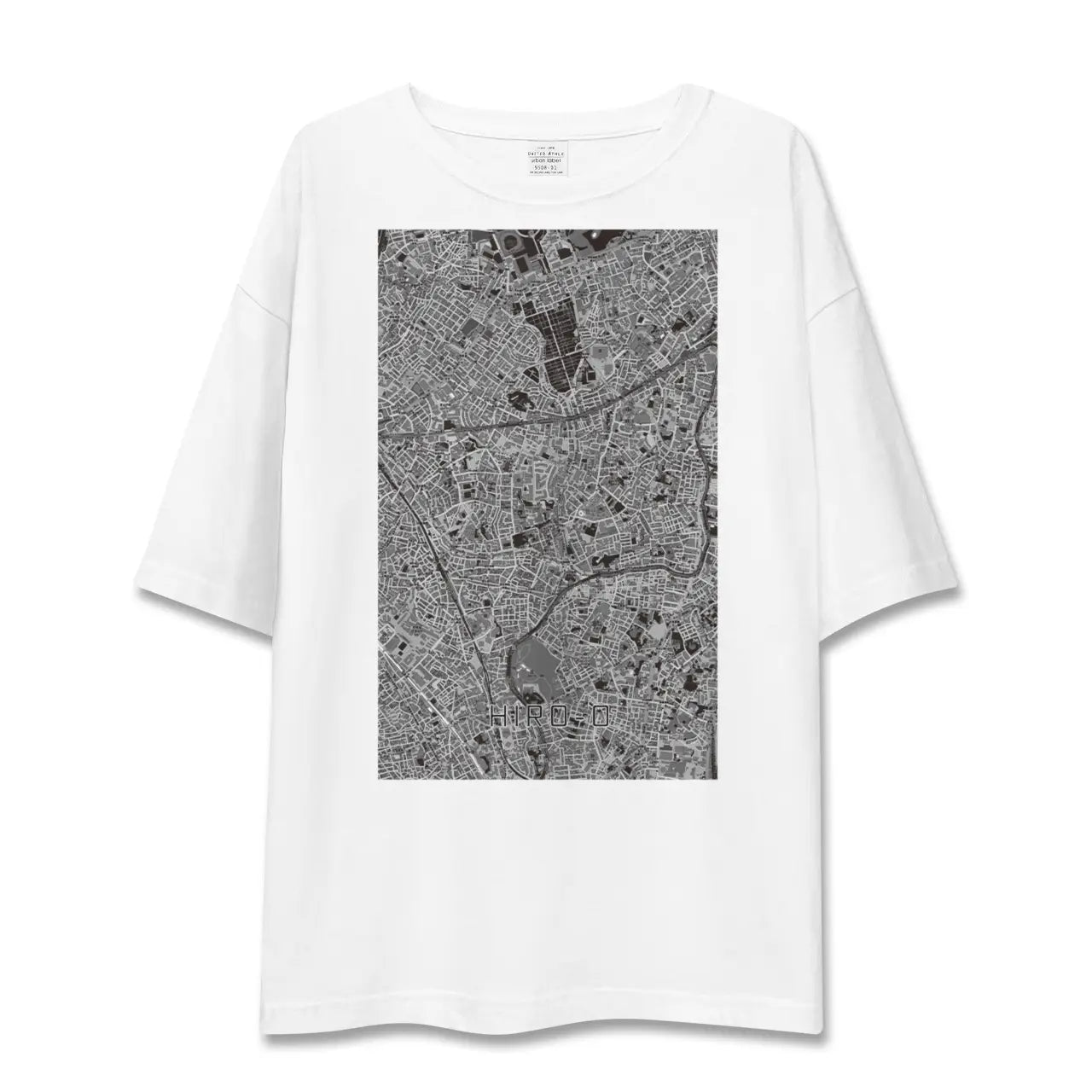 【広尾(東京都)】地図柄ビッグシルエットTシャツ