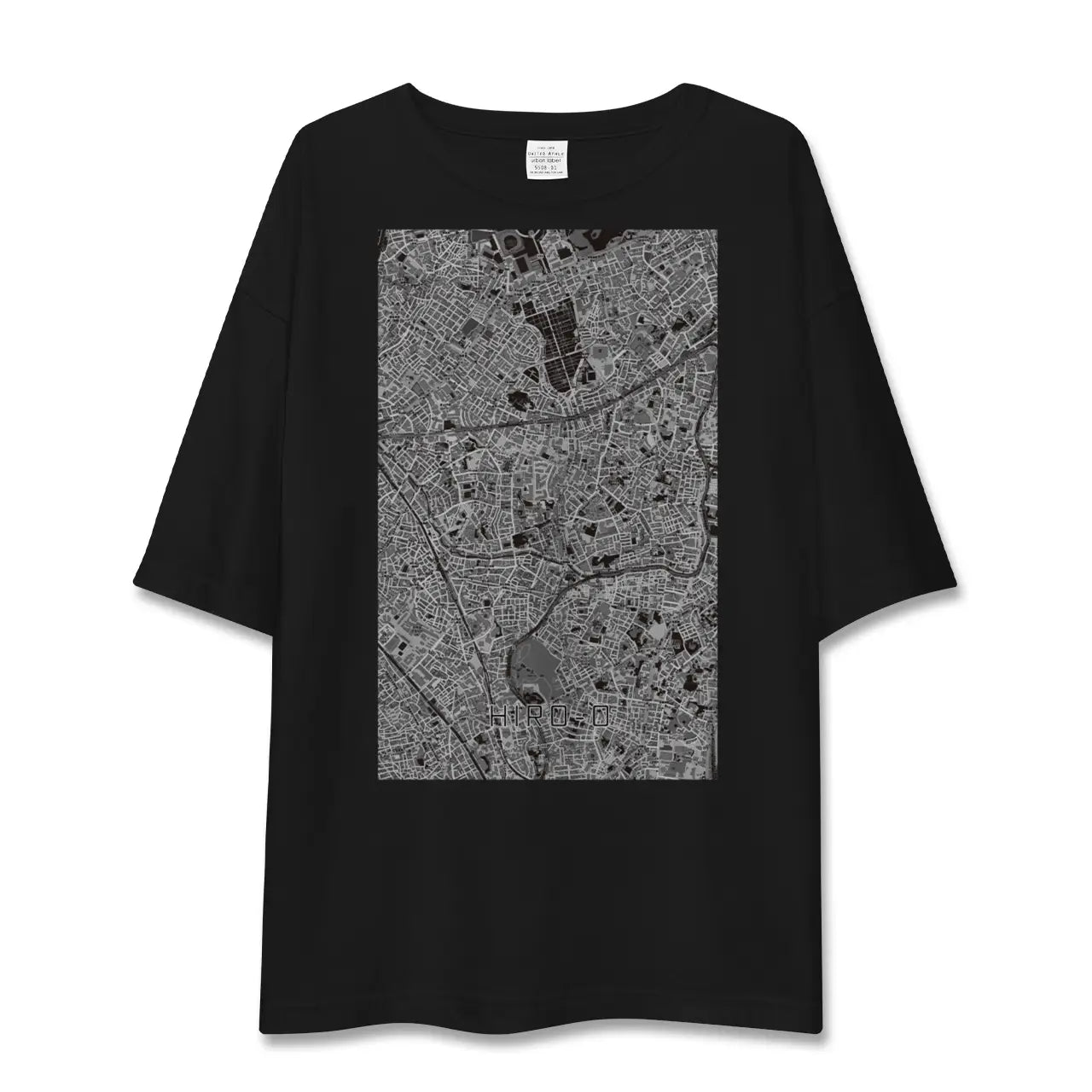 【広尾(東京都)】地図柄ビッグシルエットTシャツ