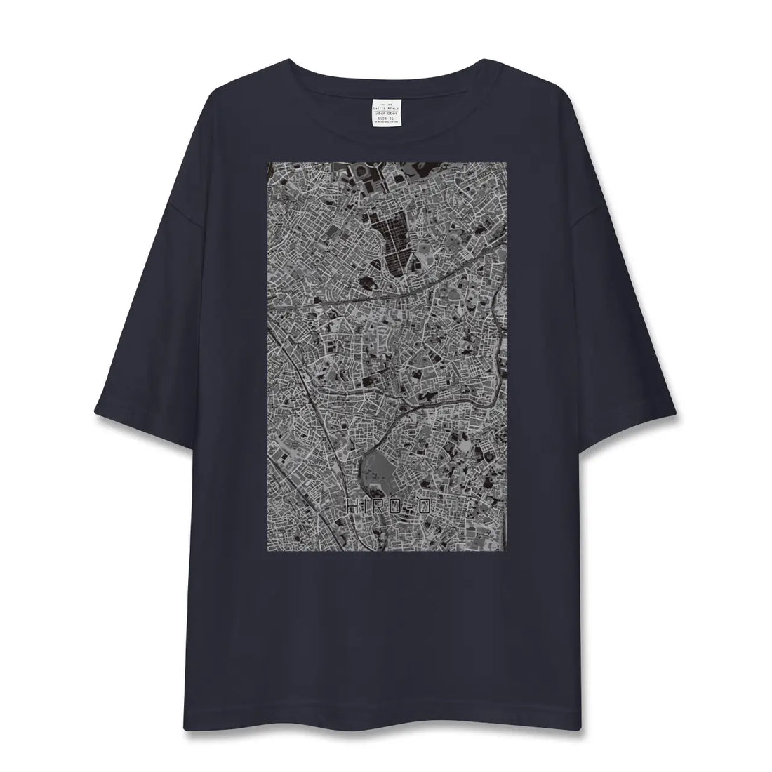 【広尾(東京都)】地図柄ビッグシルエットTシャツ