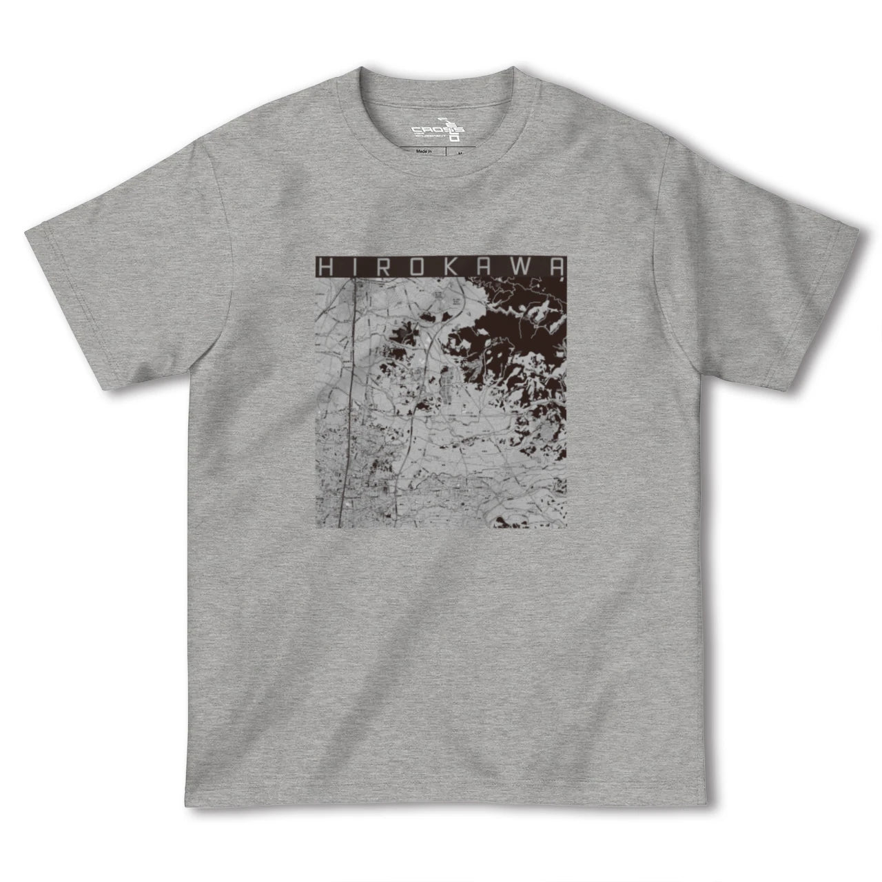 【広川(福岡県)】地図柄ヘビーウェイトTシャツ