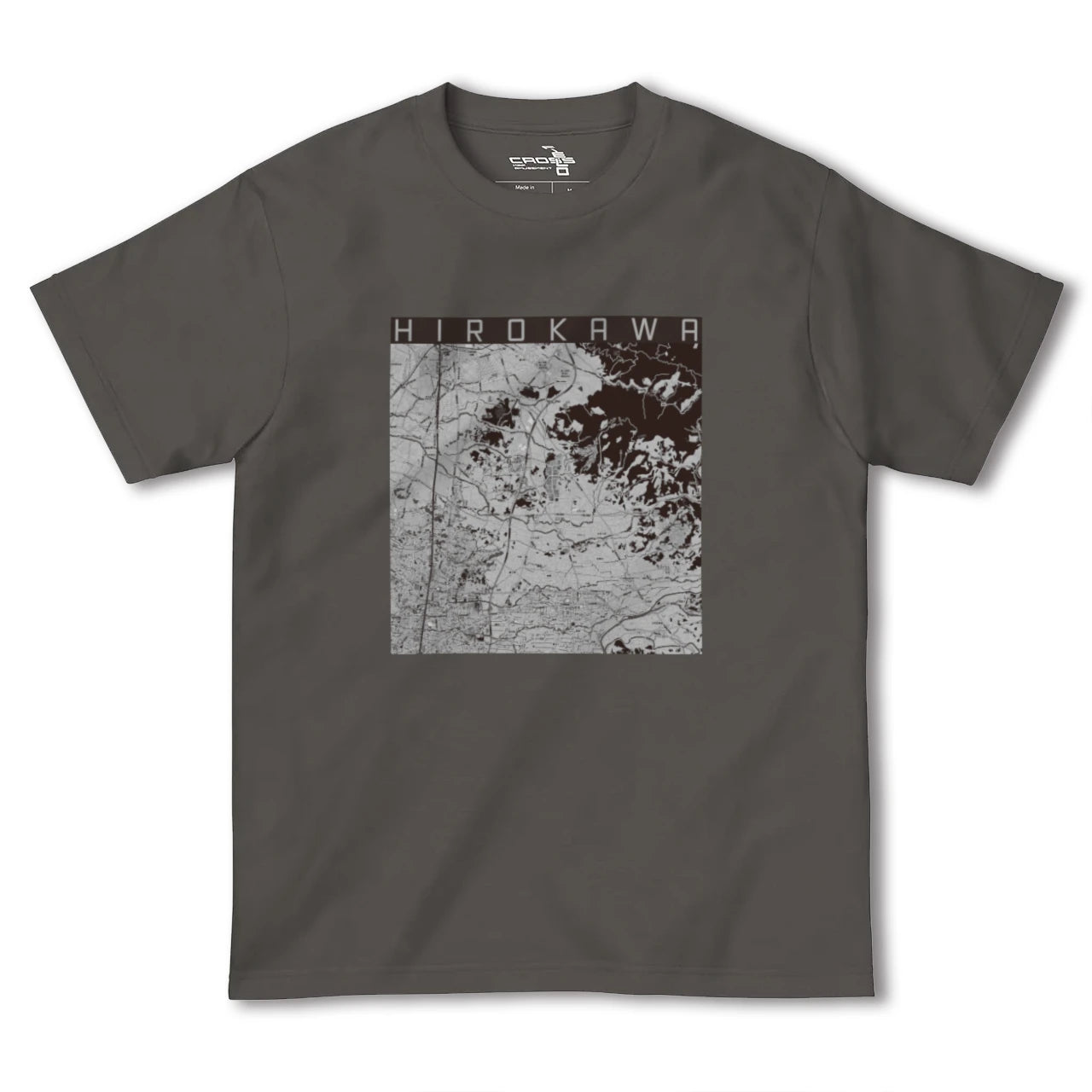 【広川(福岡県)】地図柄ヘビーウェイトTシャツ