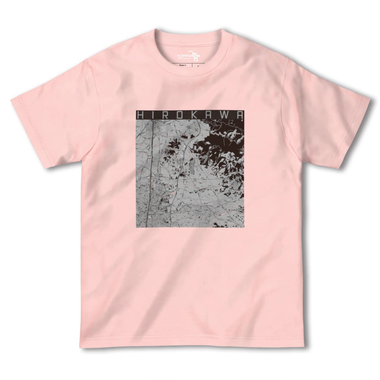 【広川(福岡県)】地図柄ヘビーウェイトTシャツ