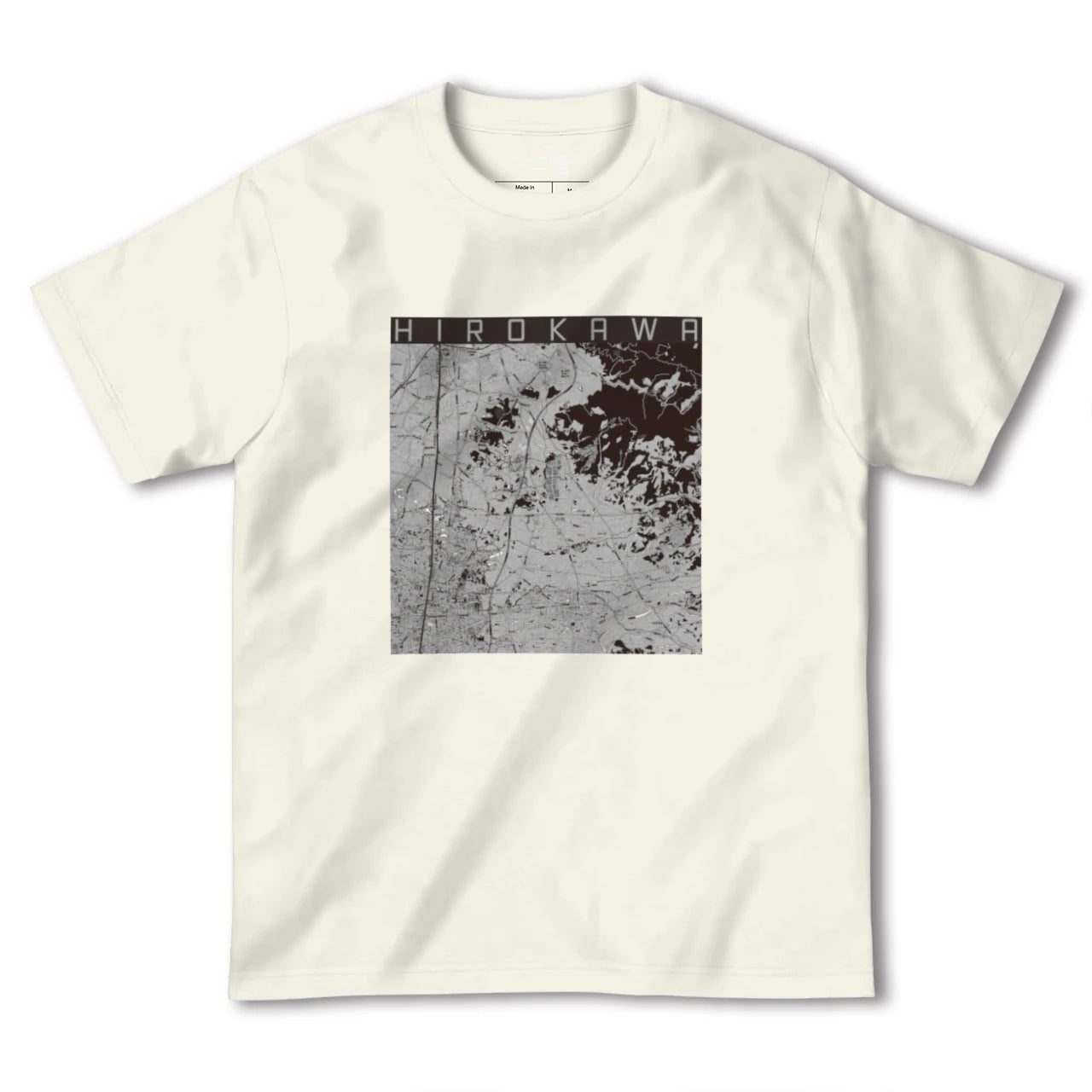 【広川(福岡県)】地図柄ヘビーウェイトTシャツ