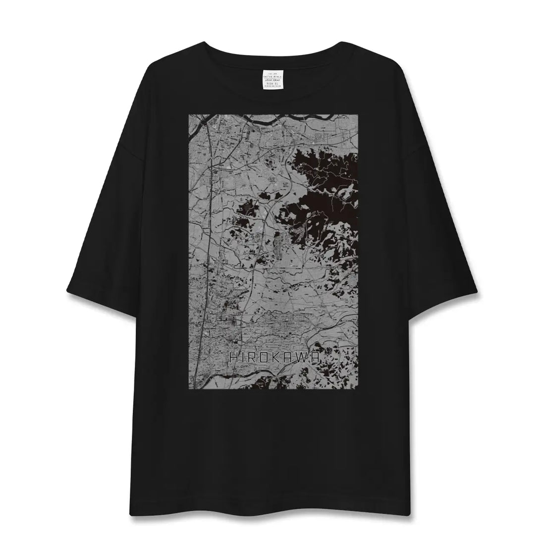 【広川(福岡県)】地図柄ビッグシルエットTシャツ