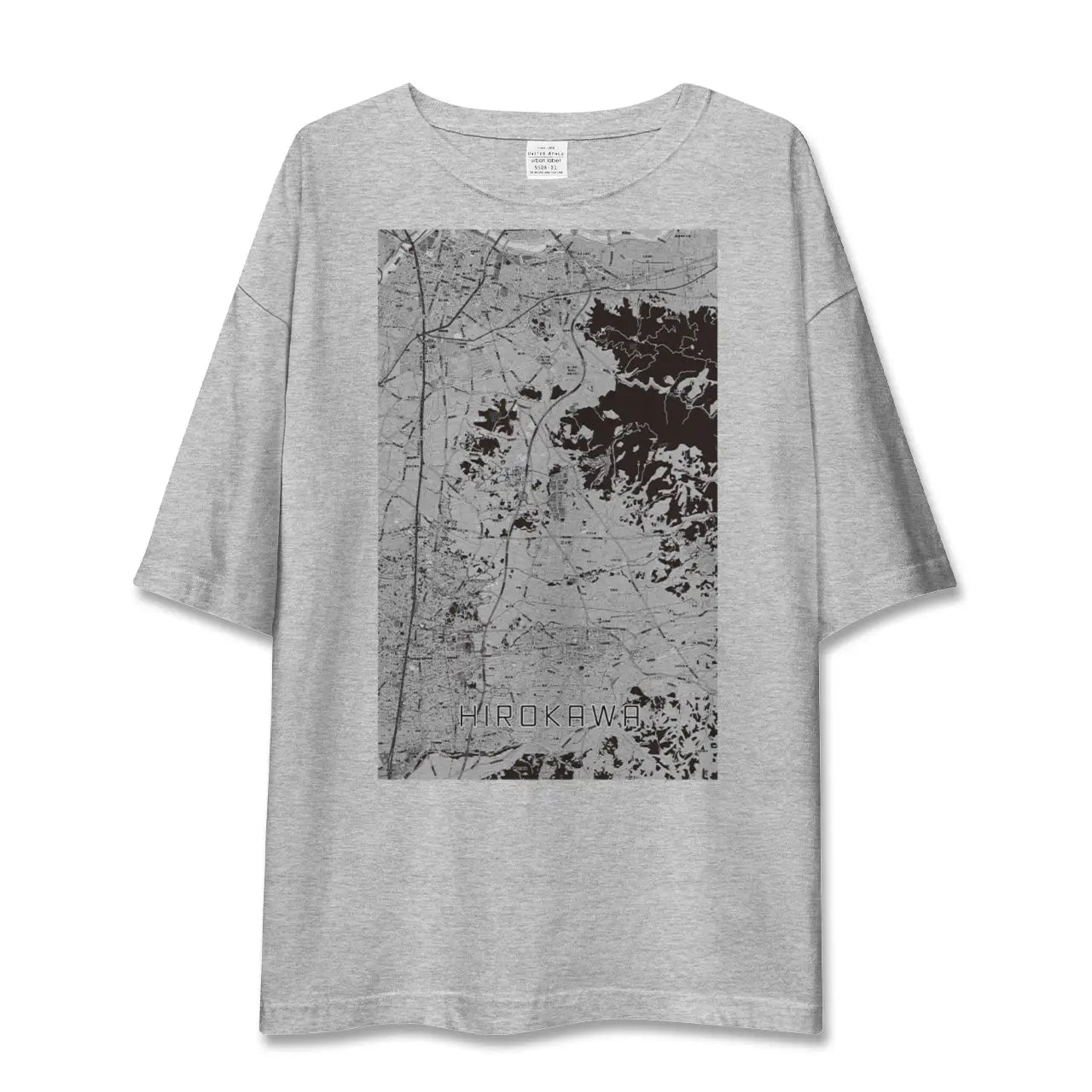 【広川(福岡県)】地図柄ビッグシルエットTシャツ