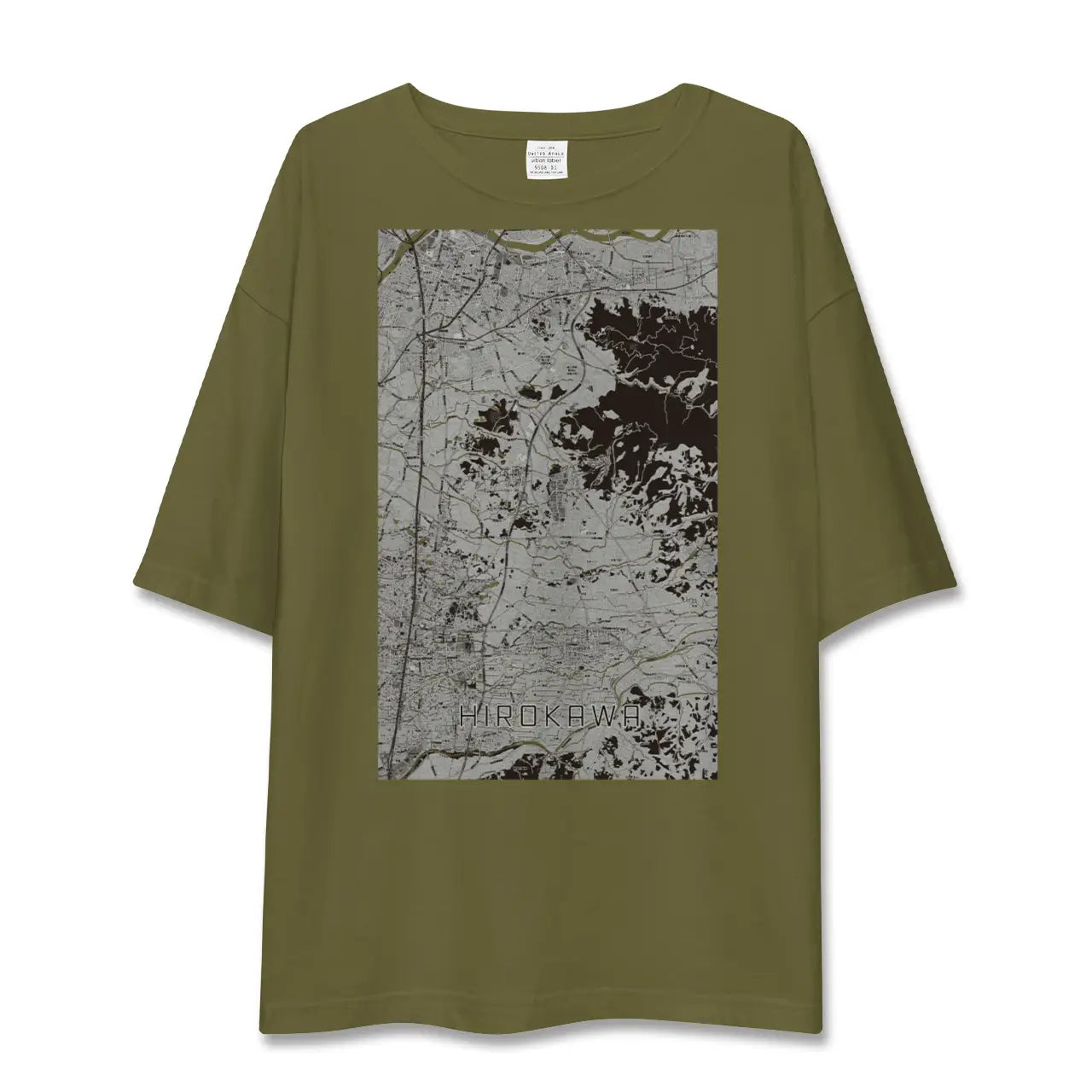 【広川(福岡県)】地図柄ビッグシルエットTシャツ