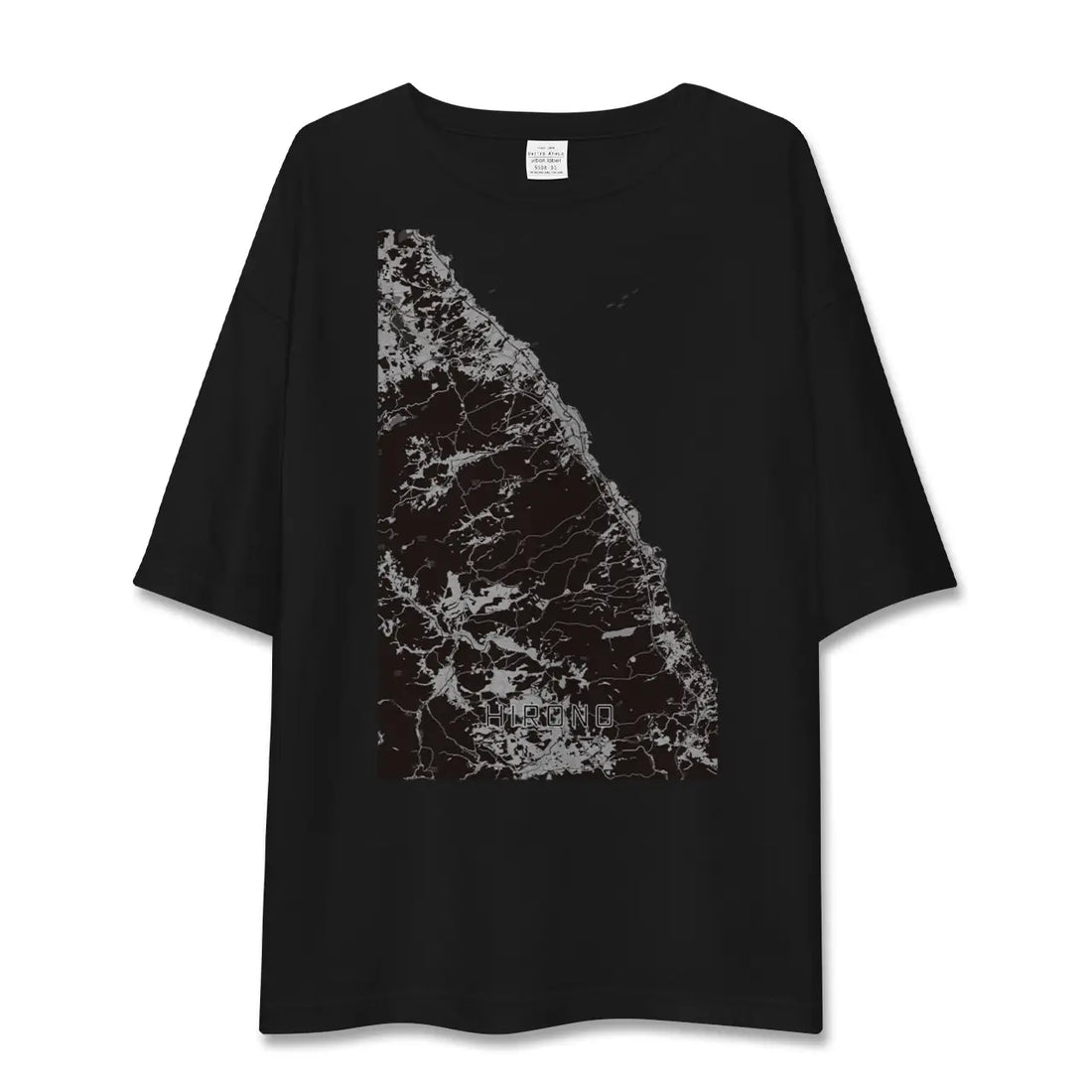 【洋野(岩手県)】地図柄ビッグシルエットTシャツ