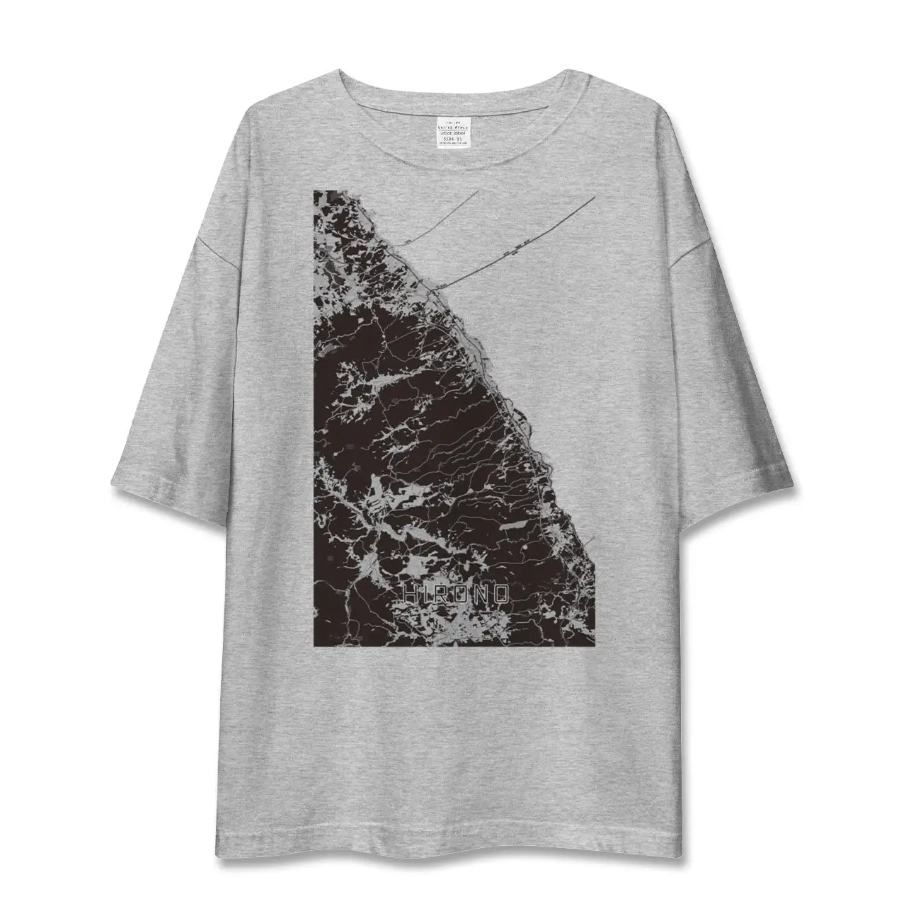 【洋野(岩手県)】地図柄ビッグシルエットTシャツ