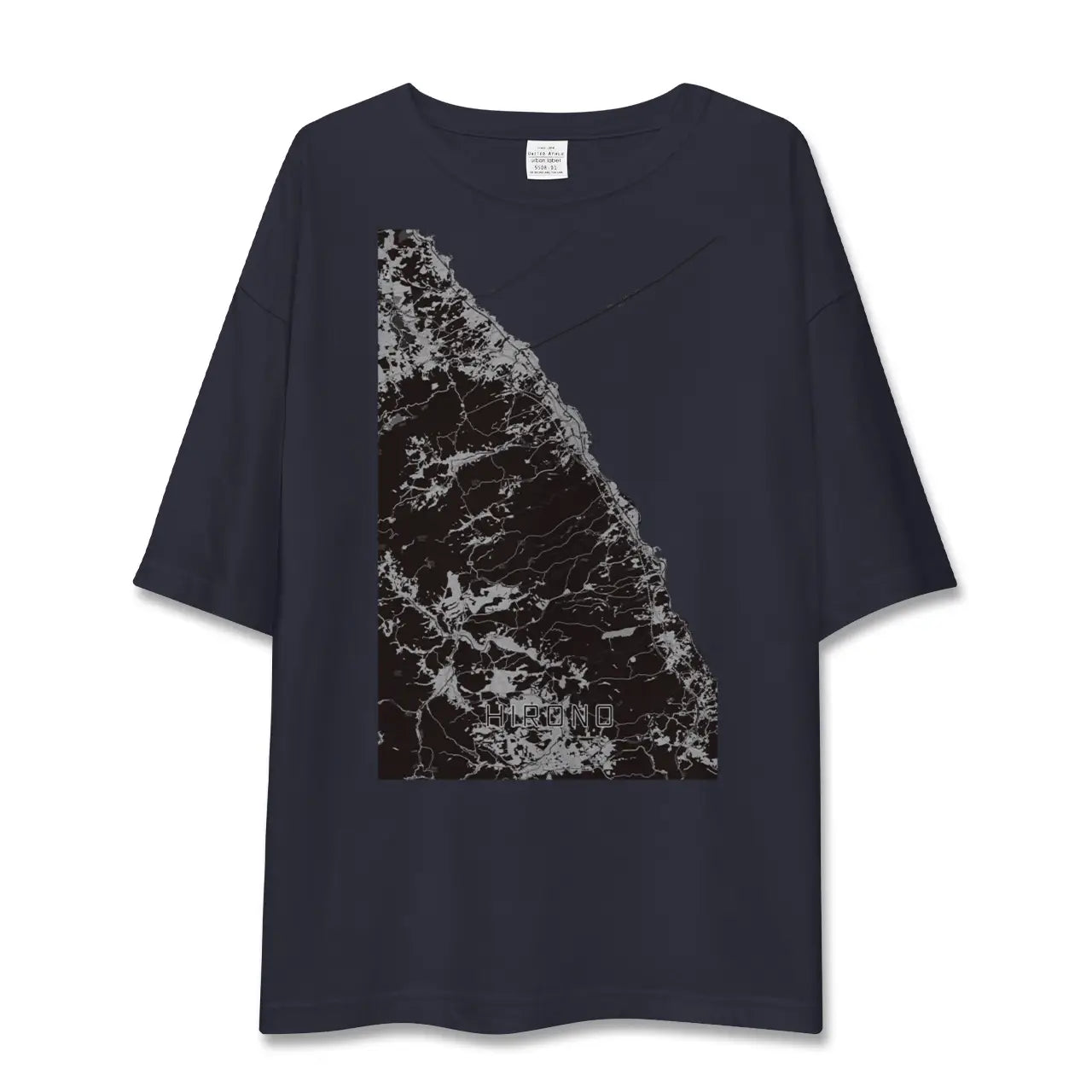 【洋野(岩手県)】地図柄ビッグシルエットTシャツ