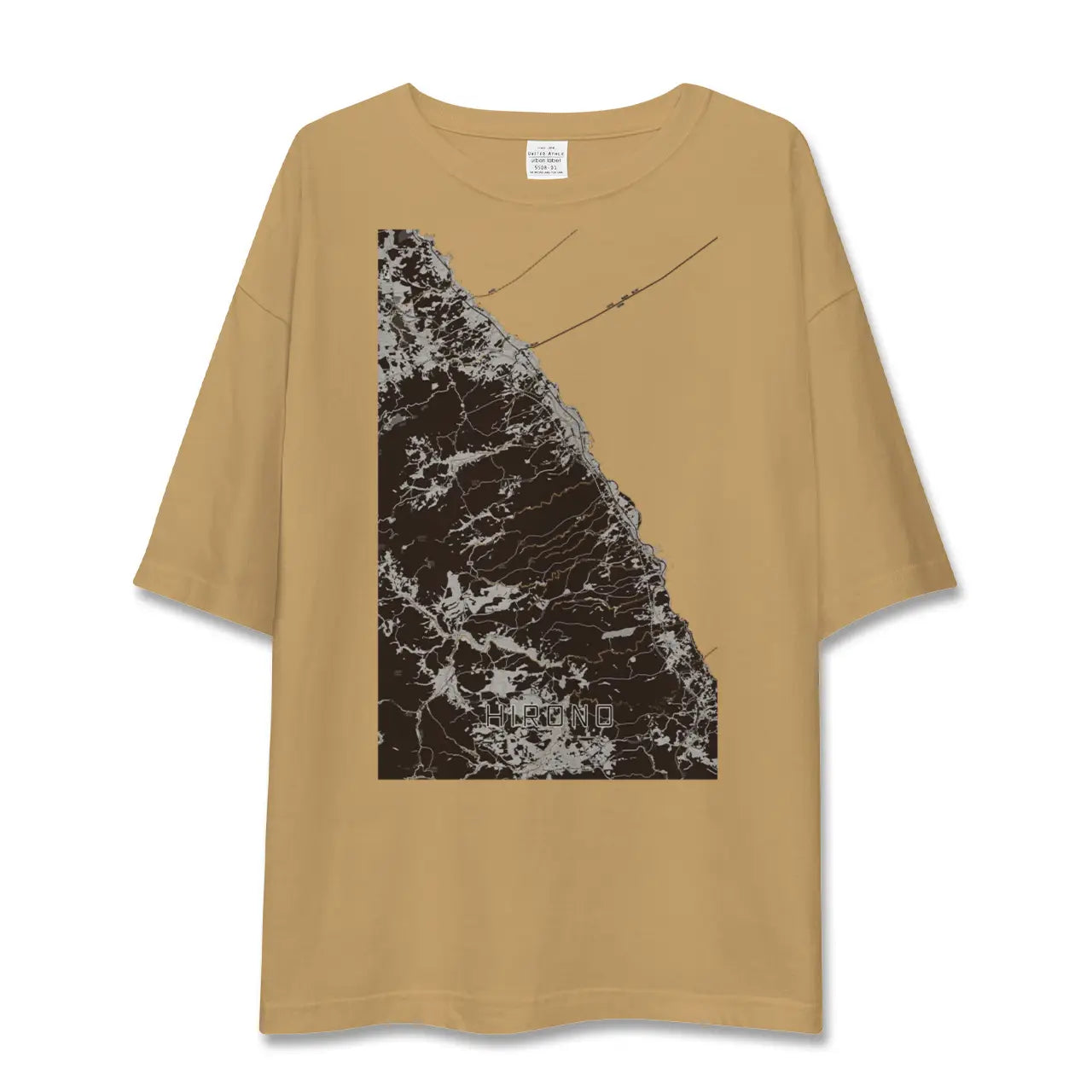 【洋野(岩手県)】地図柄ビッグシルエットTシャツ