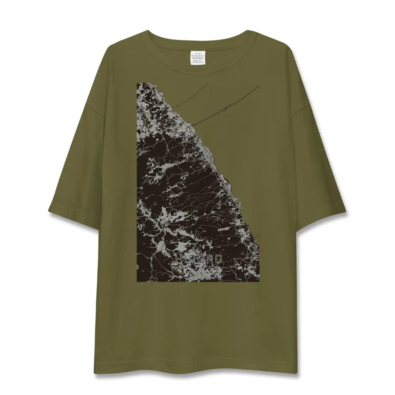 【洋野(岩手県)】地図柄ビッグシルエットTシャツ