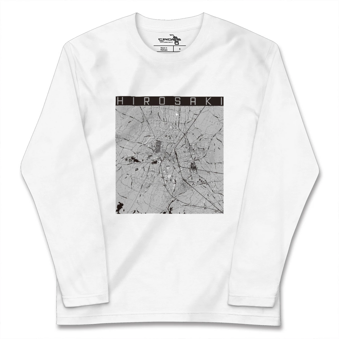 【弘前(青森県)】地図柄ロングスリーブTシャツ