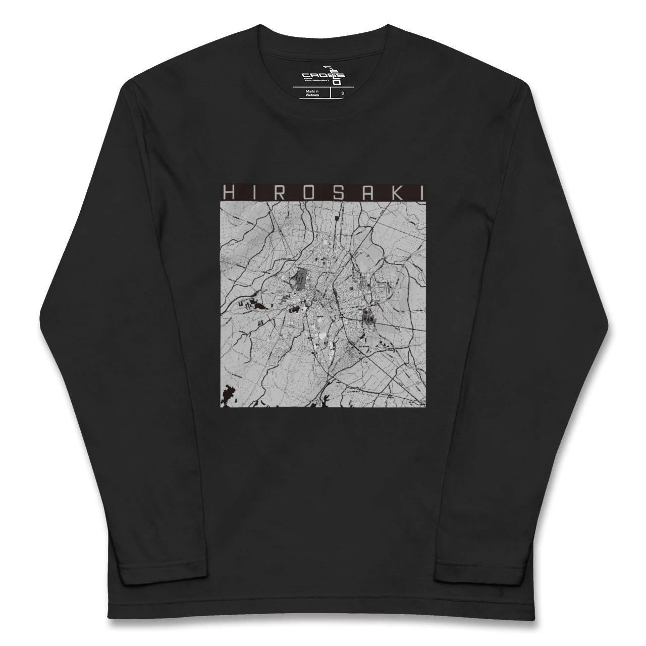 【弘前(青森県)】地図柄ロングスリーブTシャツ