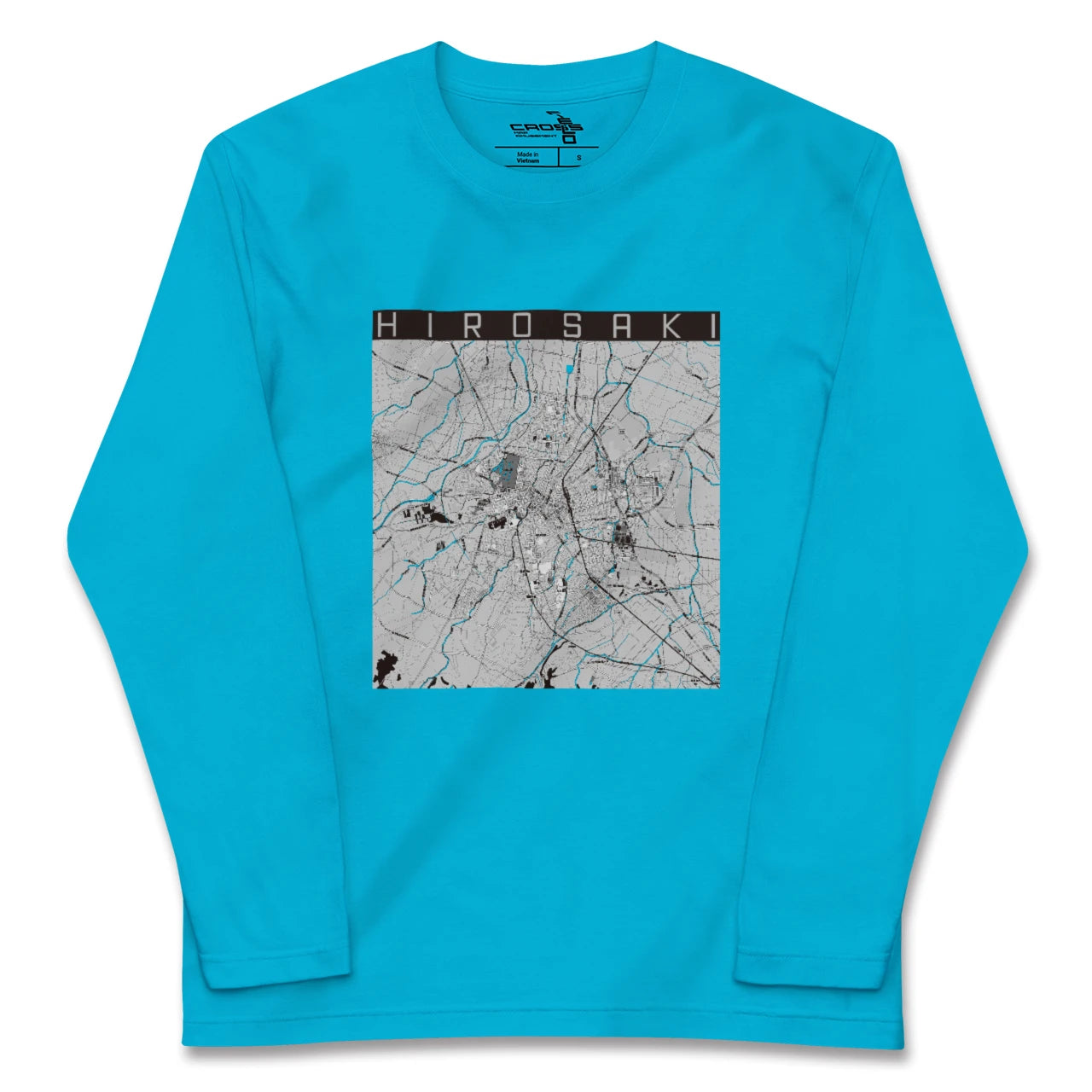 【弘前(青森県)】地図柄ロングスリーブTシャツ