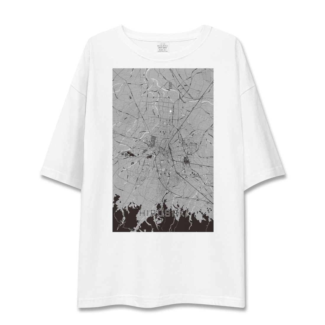 【弘前(青森県)】地図柄ビッグシルエットTシャツ