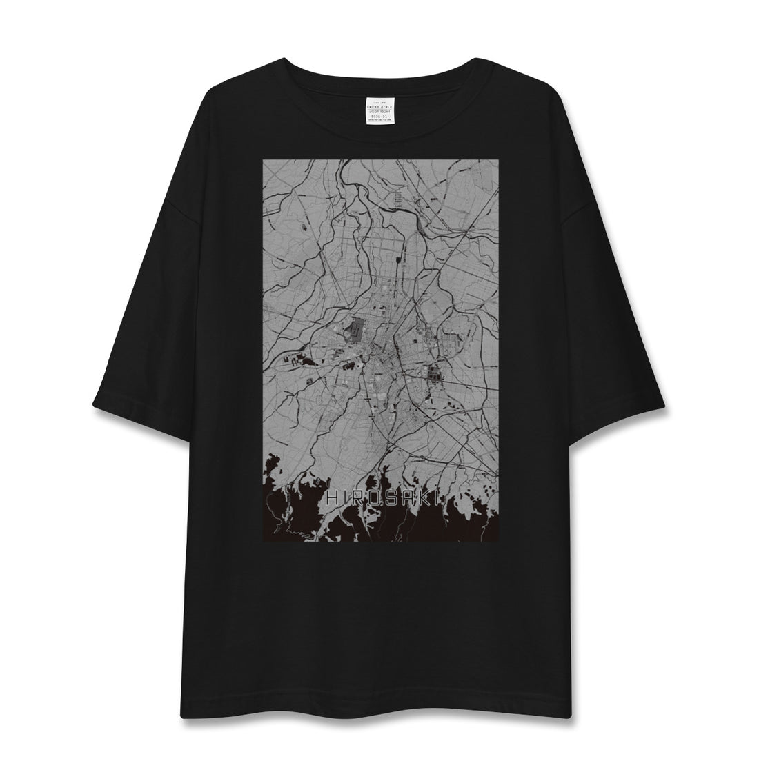 【弘前(青森県)】地図柄ビッグシルエットTシャツ