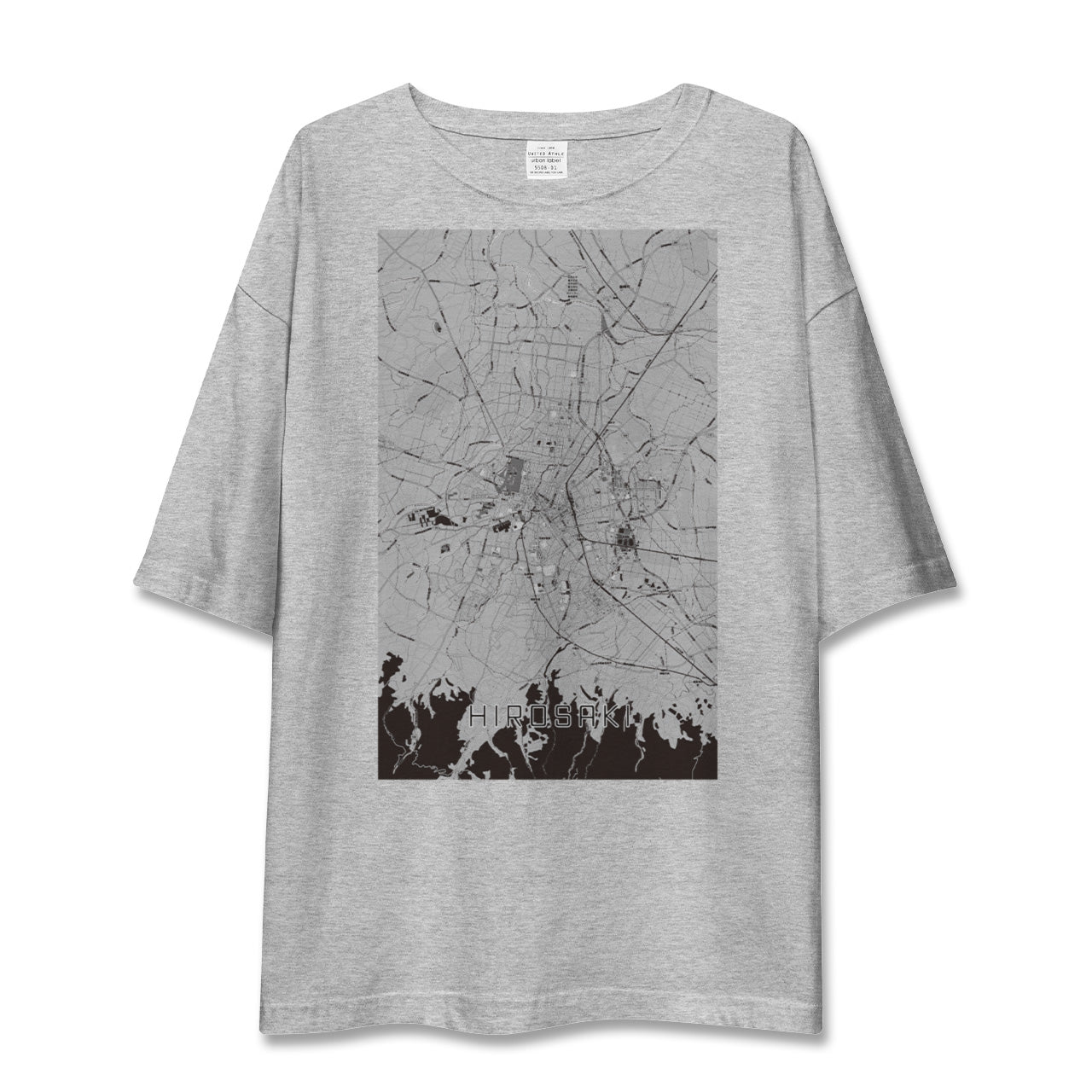 【弘前(青森県)】地図柄ビッグシルエットTシャツ