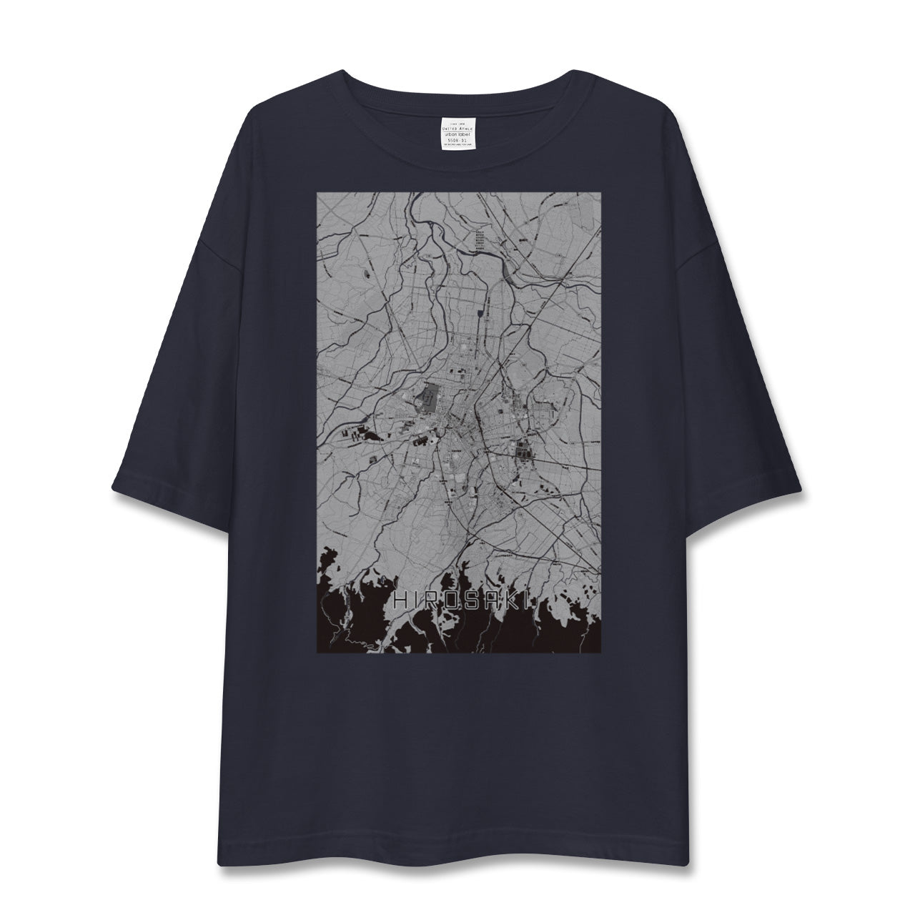 【弘前(青森県)】地図柄ビッグシルエットTシャツ