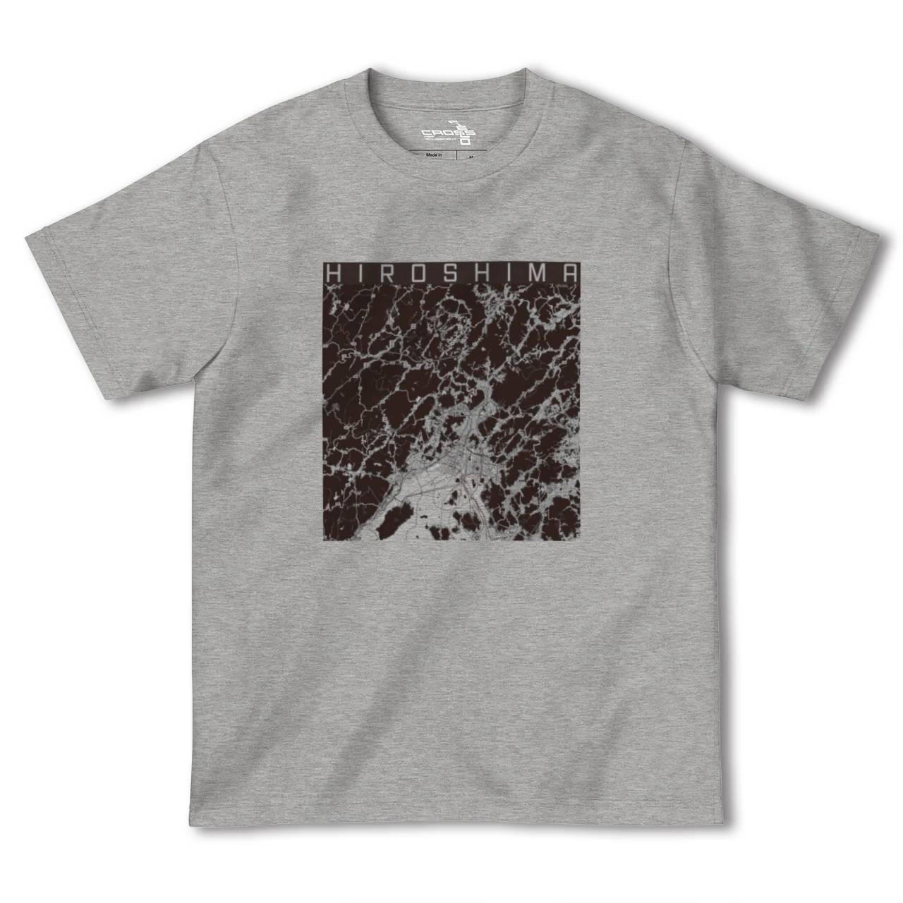 【広島2(広島県)】地図柄ヘビーウェイトTシャツ