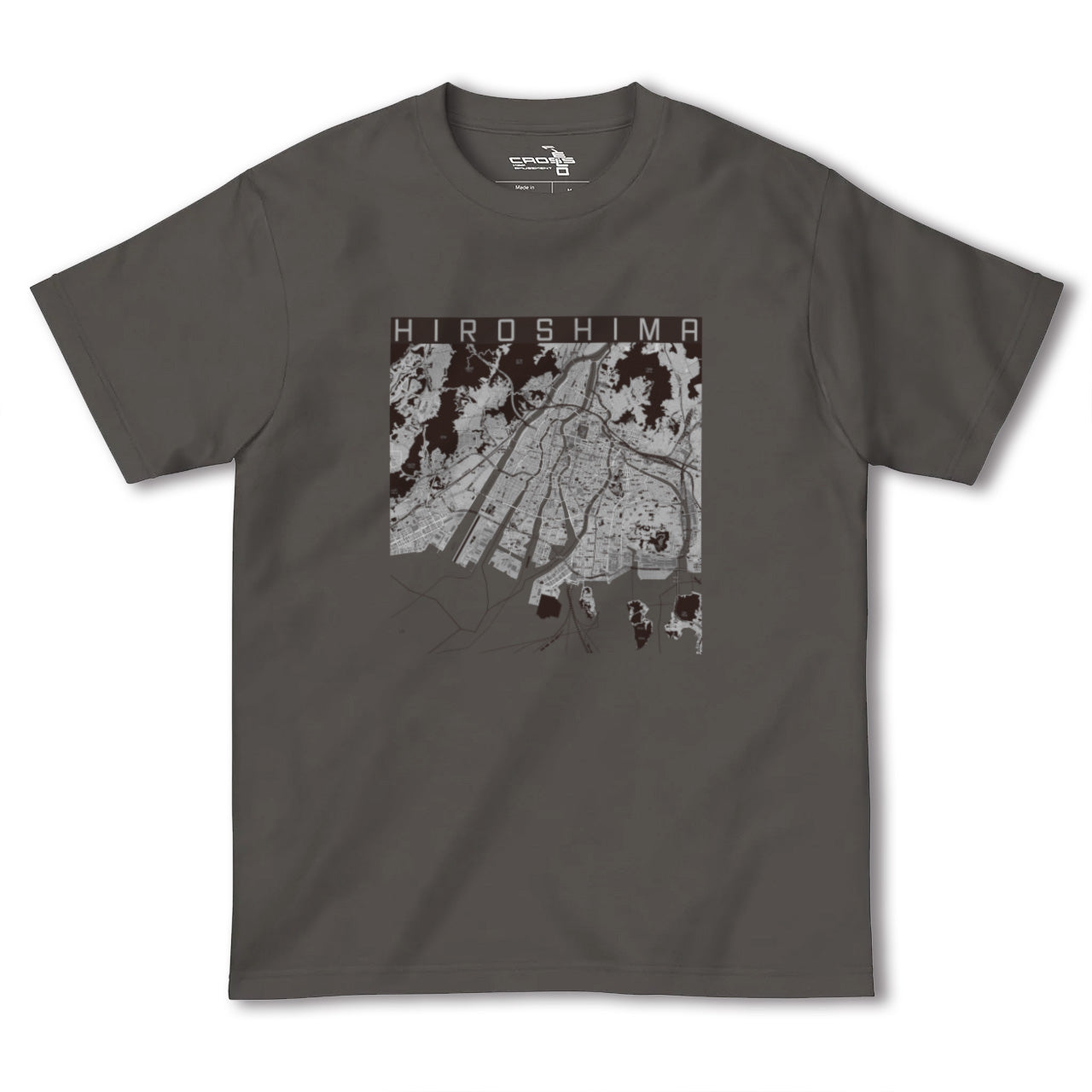 【広島(広島県)】地図柄ヘビーウェイトTシャツ