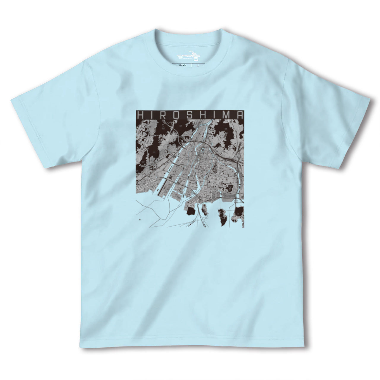 【広島(広島県)】地図柄ヘビーウェイトTシャツ