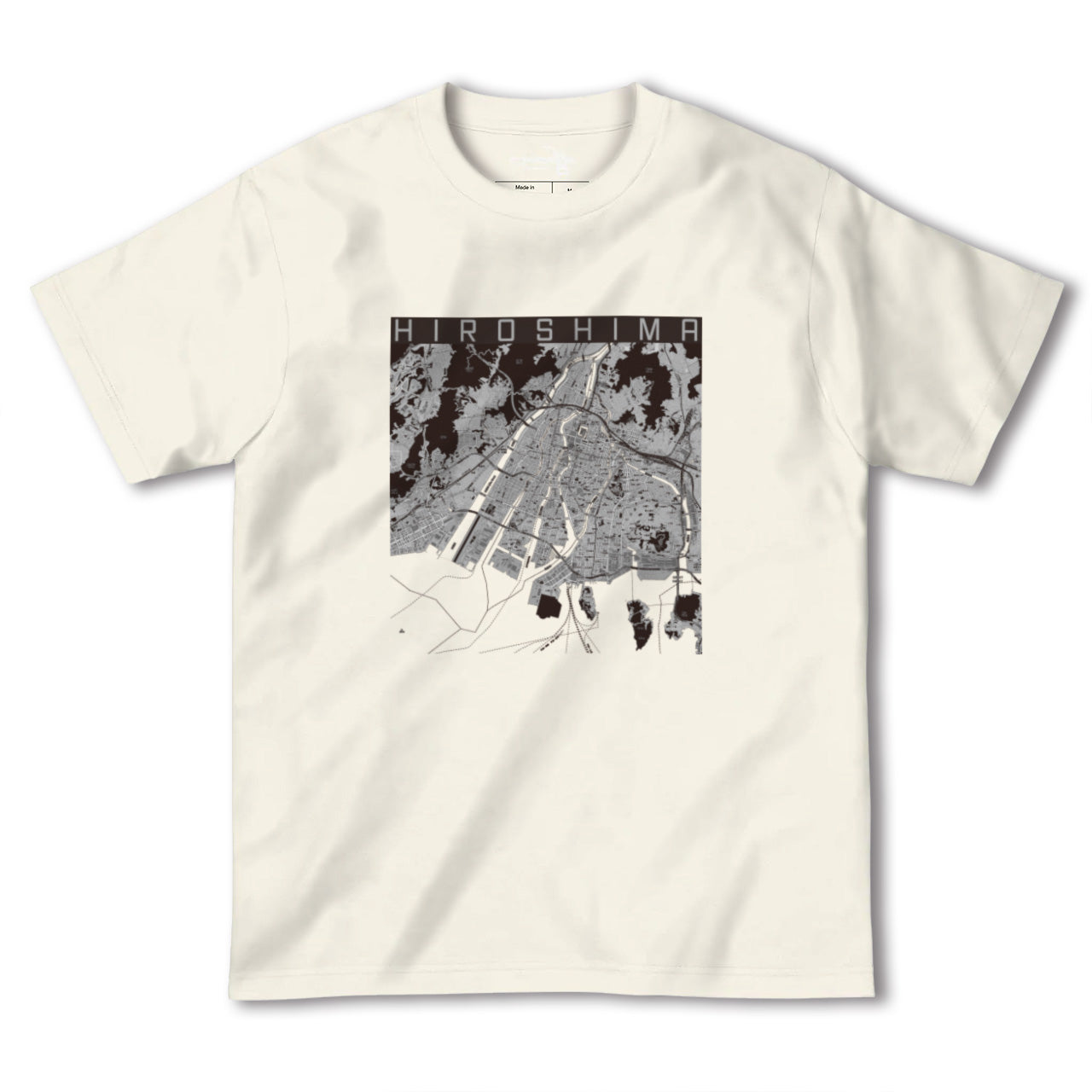 【広島(広島県)】地図柄ヘビーウェイトTシャツ