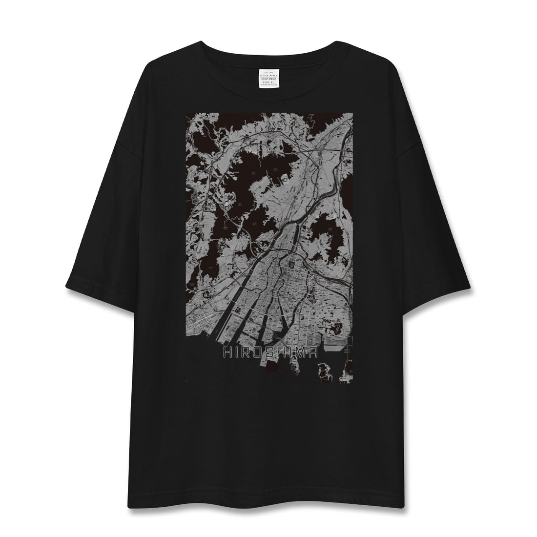【広島(広島県)】地図柄ビッグシルエットTシャツ