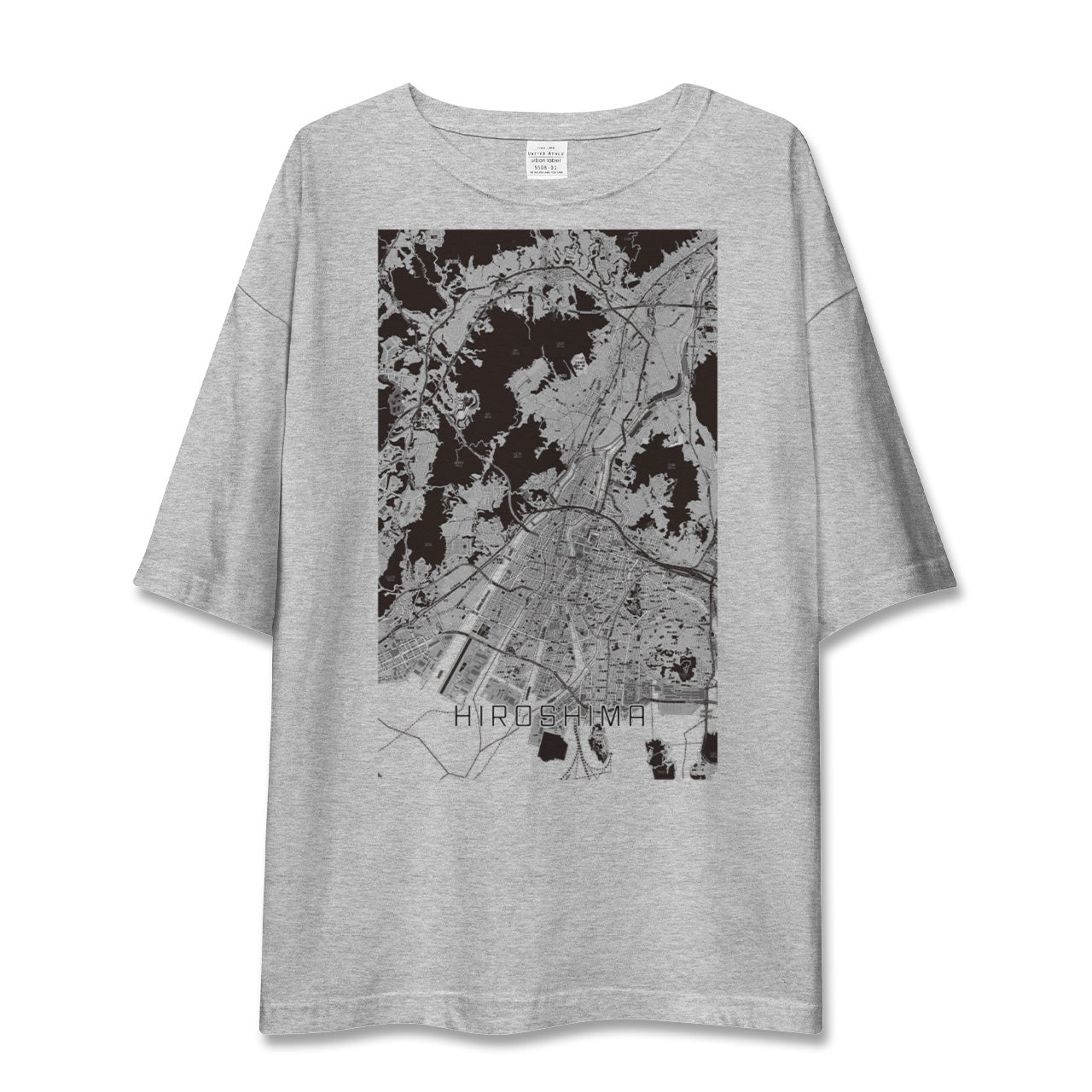 【広島(広島県)】地図柄ビッグシルエットTシャツ