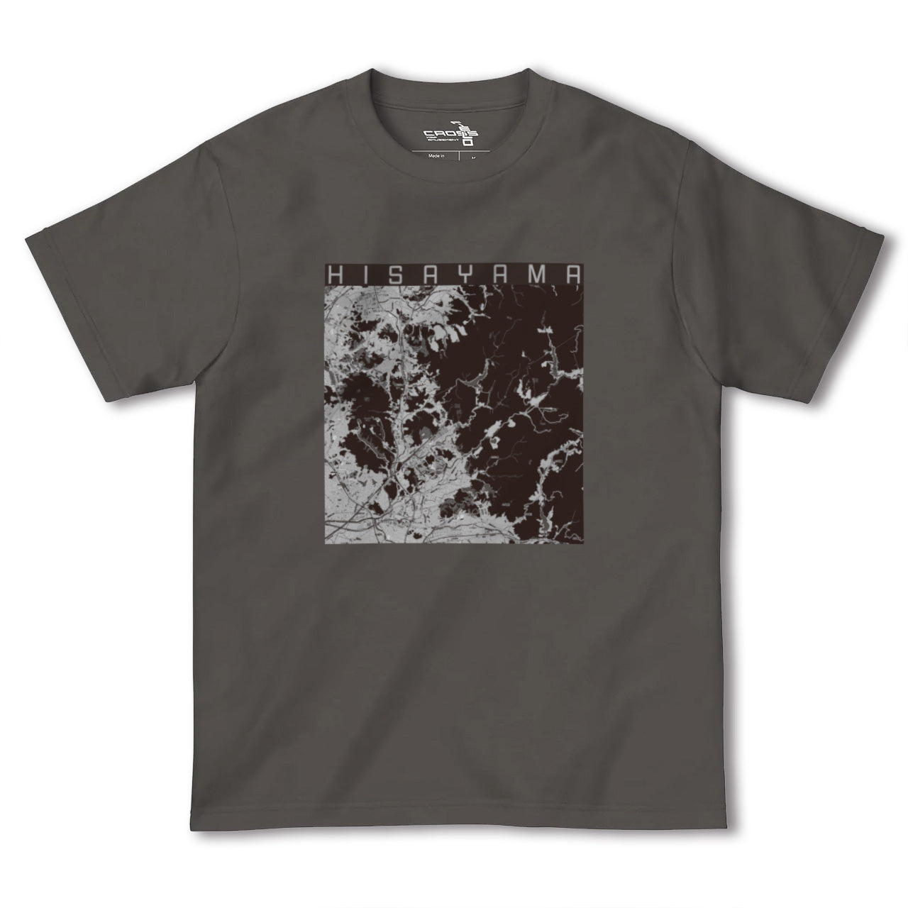 【久山(福岡県)】地図柄ヘビーウェイトTシャツ