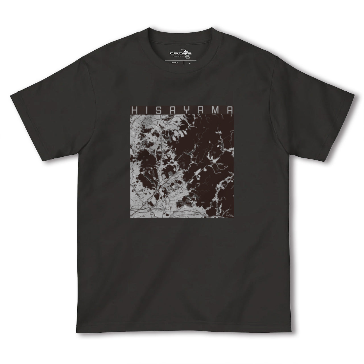 【久山(福岡県)】地図柄ヘビーウェイトTシャツ