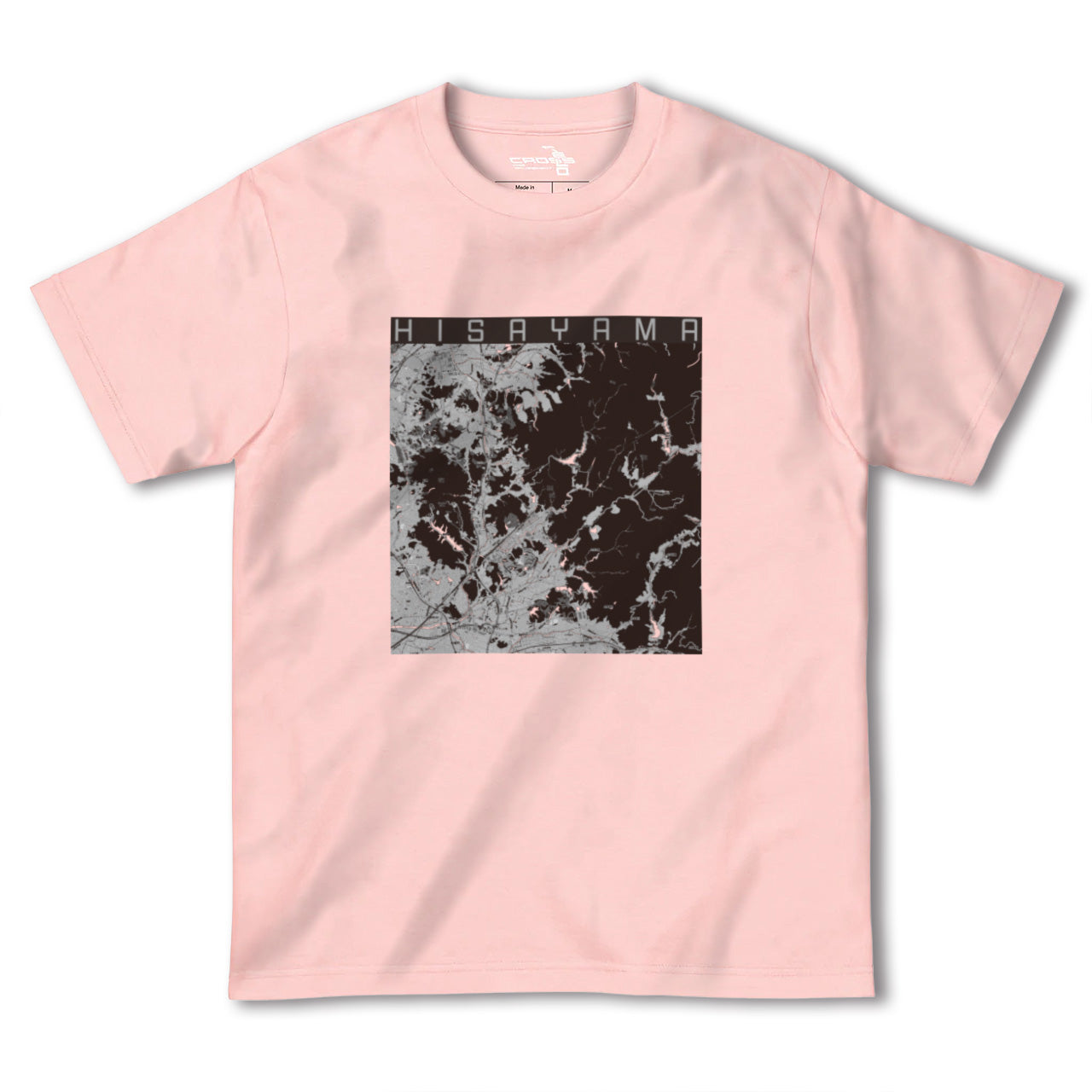 【久山(福岡県)】地図柄ヘビーウェイトTシャツ