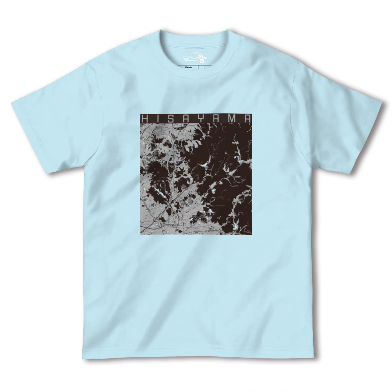 【久山(福岡県)】地図柄ヘビーウェイトTシャツ