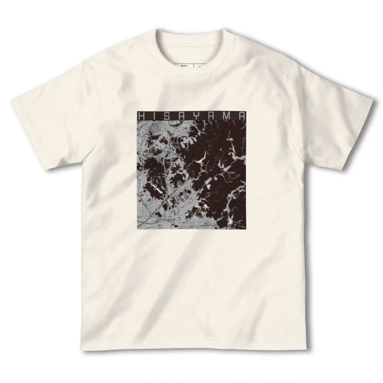 【久山(福岡県)】地図柄ヘビーウェイトTシャツ