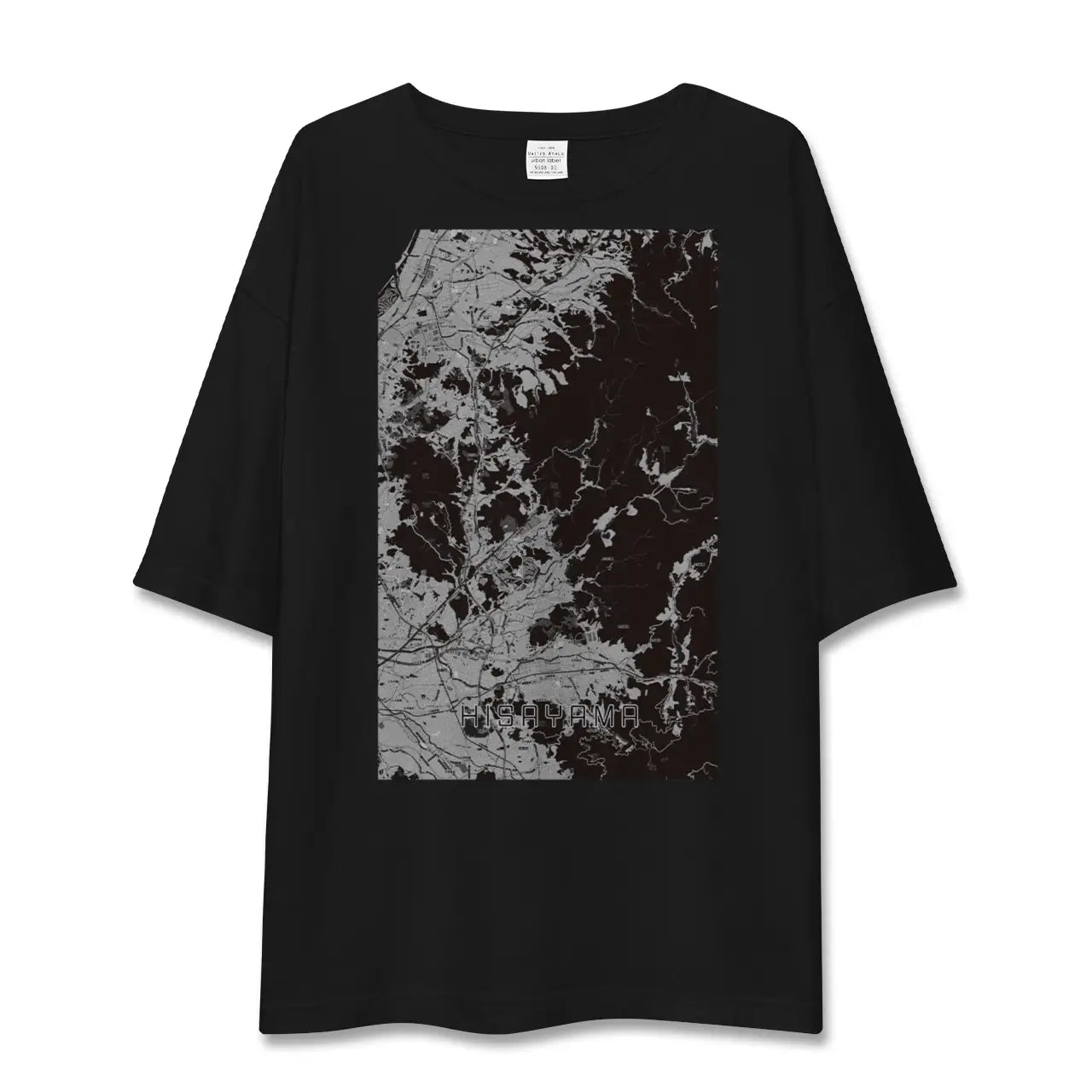 【久山(福岡県)】地図柄ビッグシルエットTシャツ