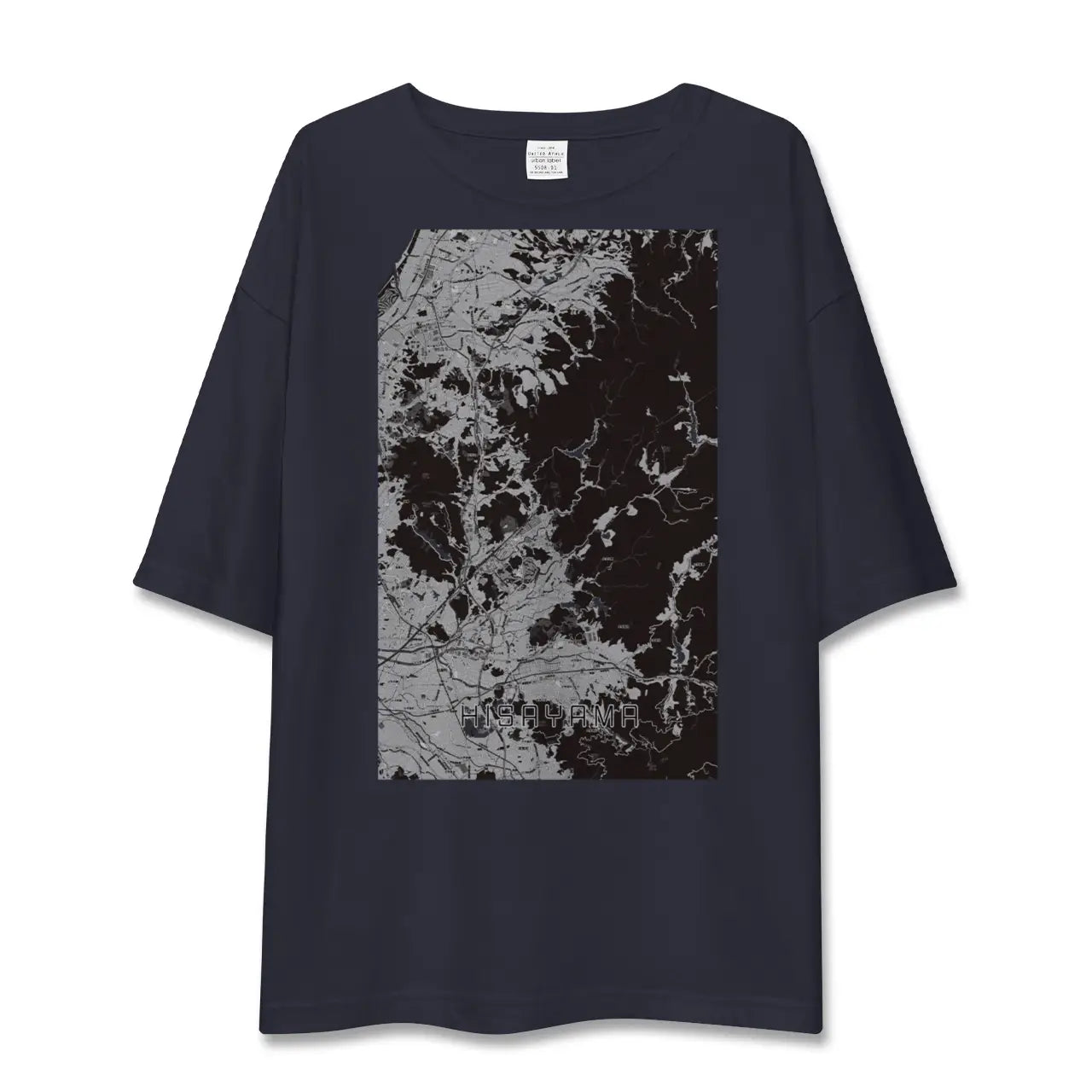 【久山(福岡県)】地図柄ビッグシルエットTシャツ