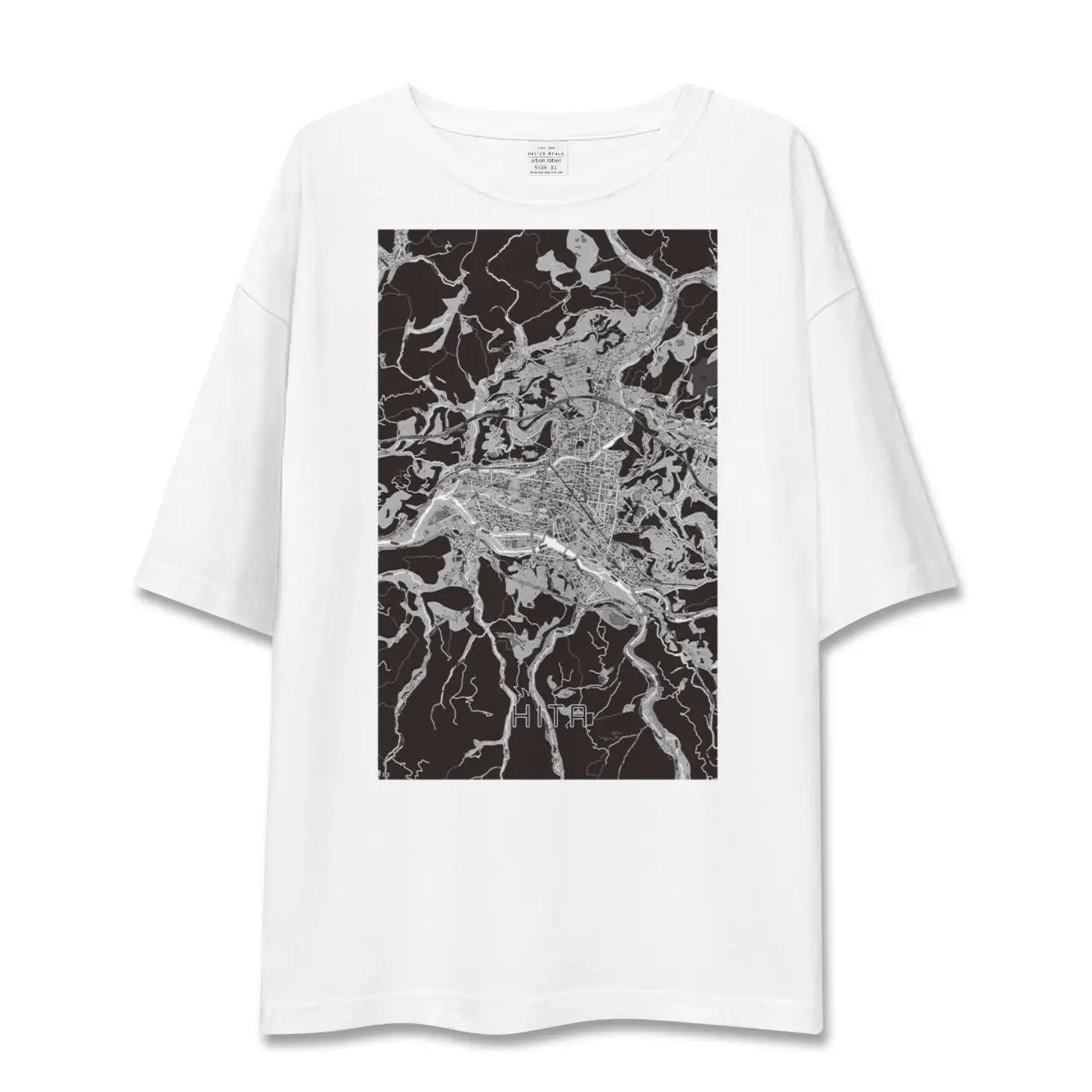 【日田2(大分県)】地図柄ビッグシルエットTシャツ