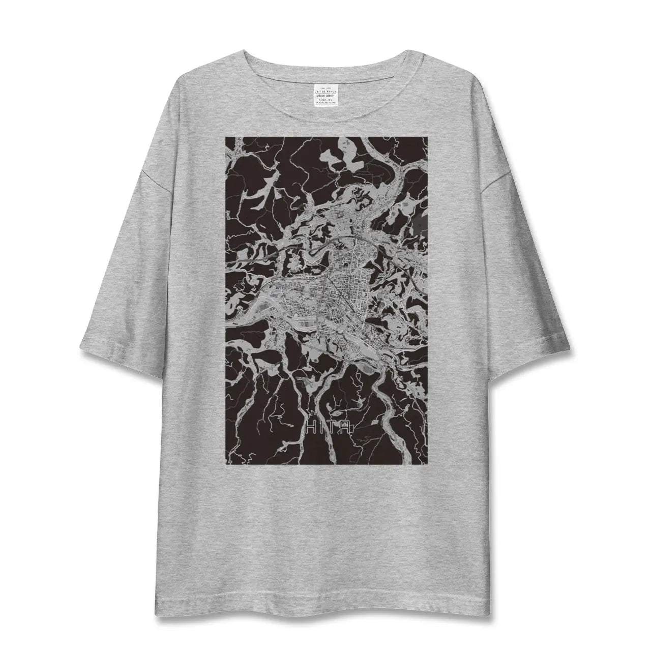 【日田2(大分県)】地図柄ビッグシルエットTシャツ