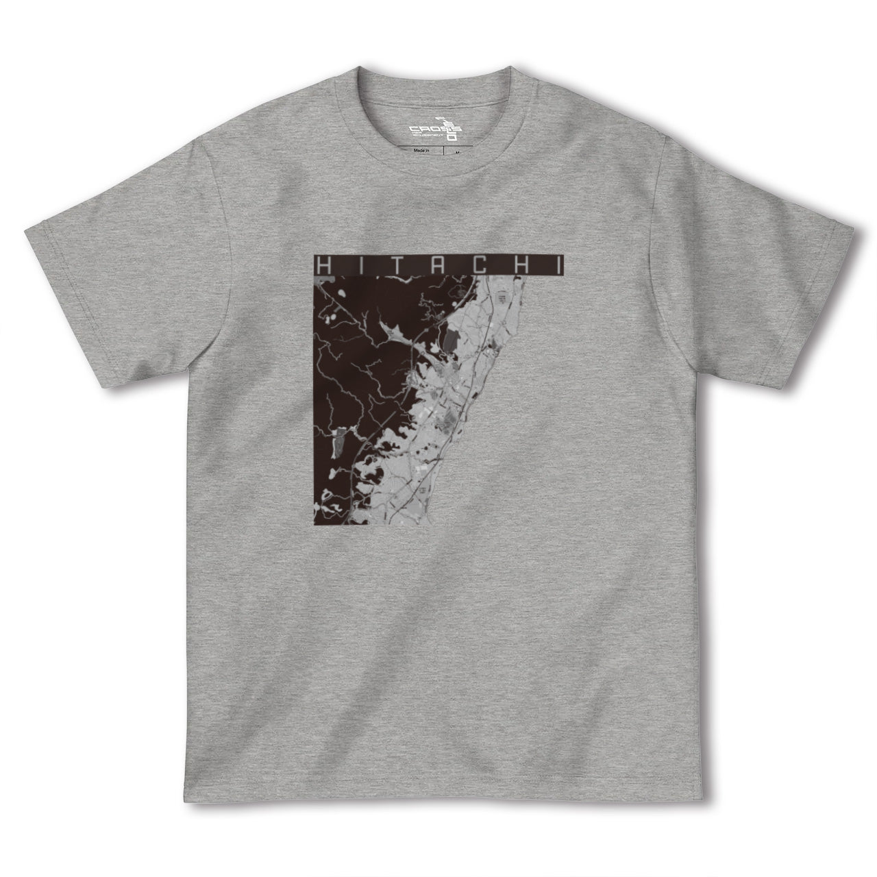 【日立(茨城県)】地図柄ヘビーウェイトTシャツ