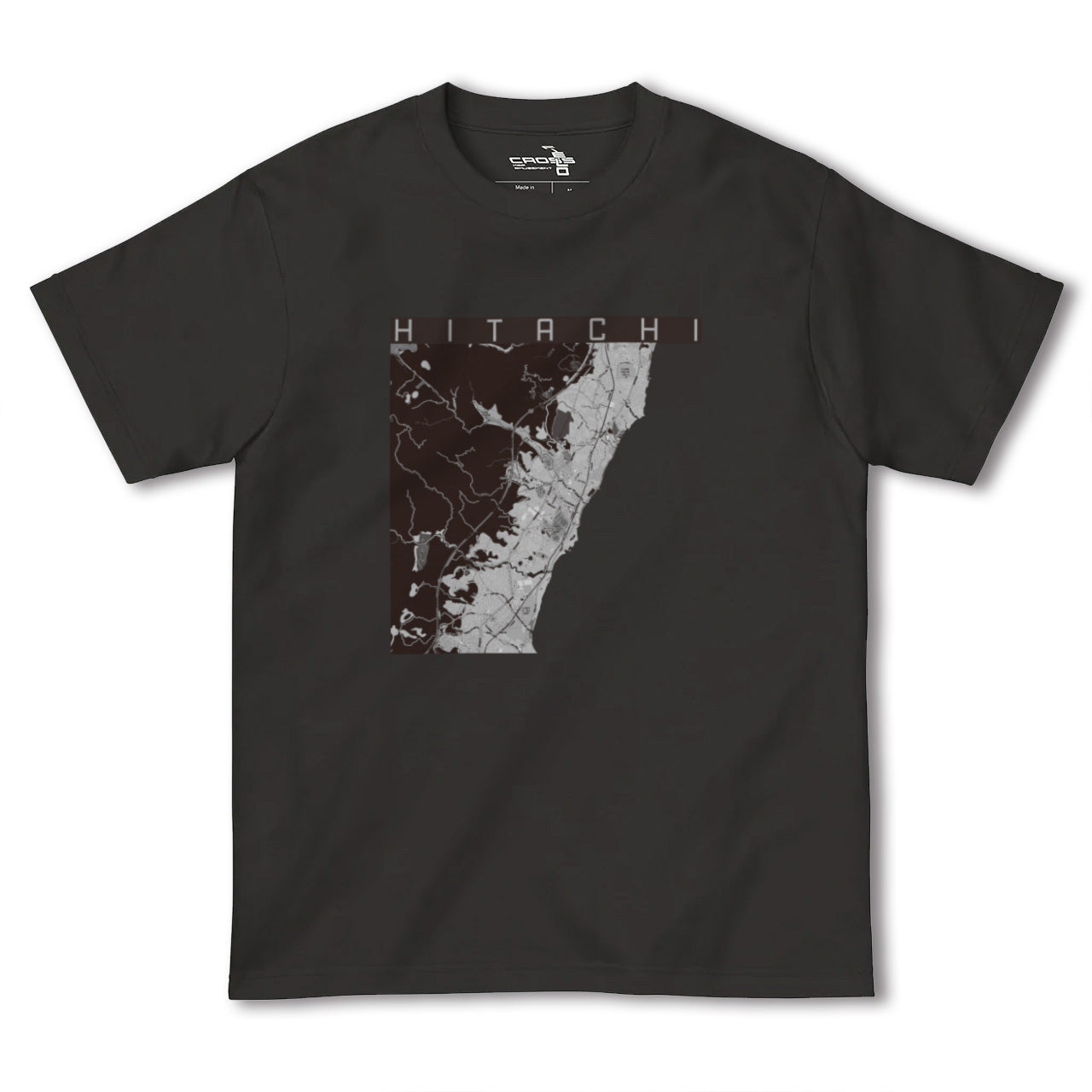 【日立(茨城県)】地図柄ヘビーウェイトTシャツ
