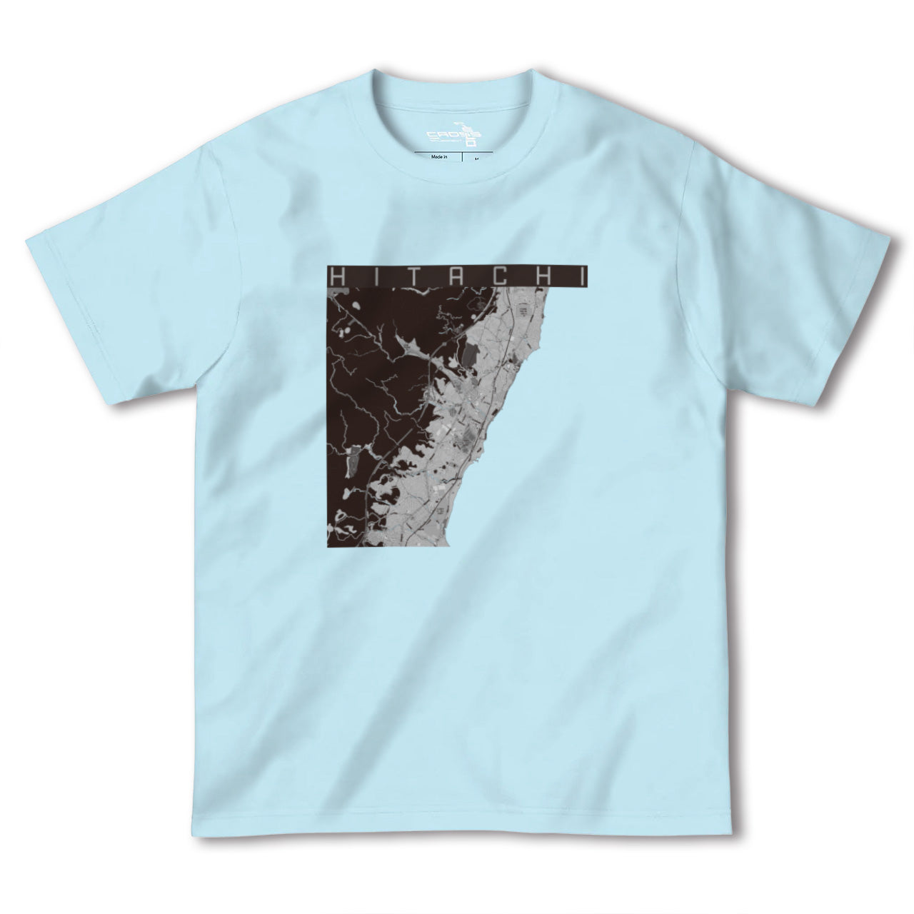 【日立(茨城県)】地図柄ヘビーウェイトTシャツ