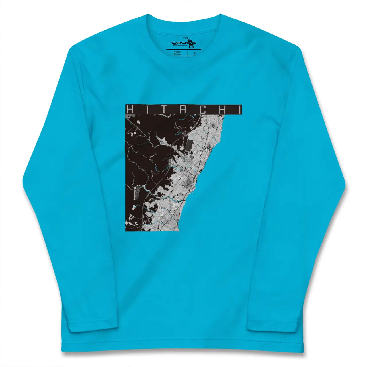 【日立(茨城県)】地図柄ロングスリーブTシャツ