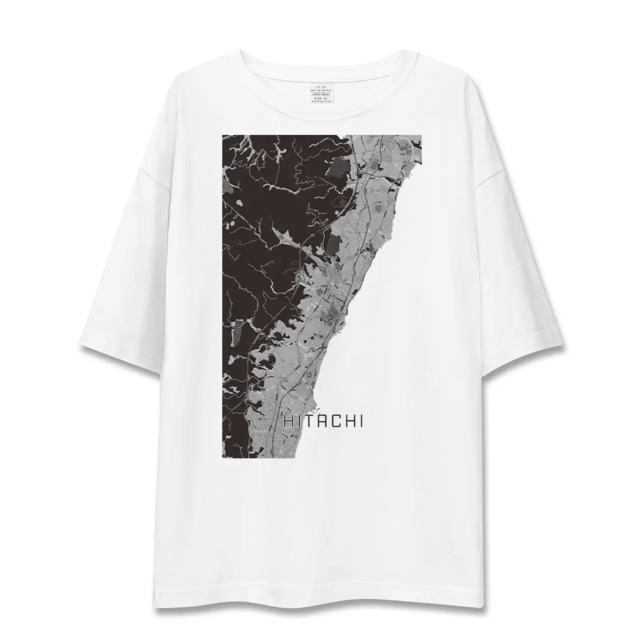 【日立(茨城県)】地図柄ビッグシルエットTシャツ